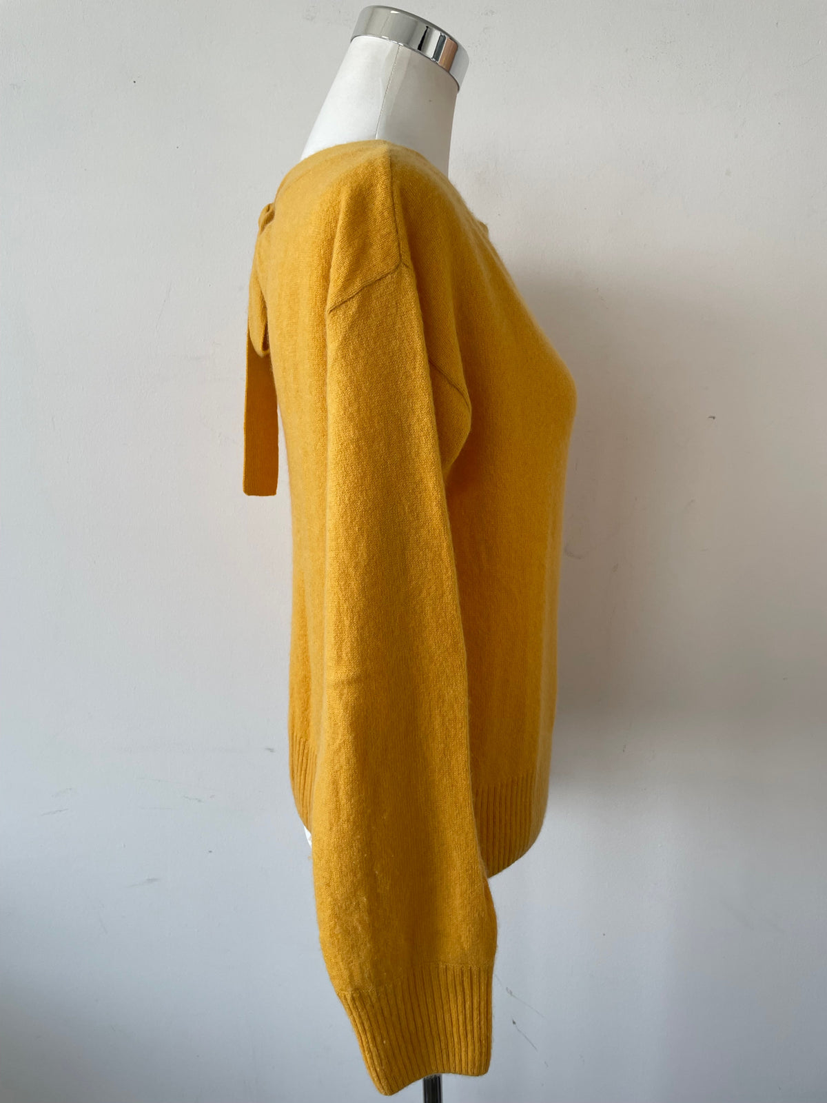Grace Kaschmirpullover Senfgelb Schleife Sehr Gut