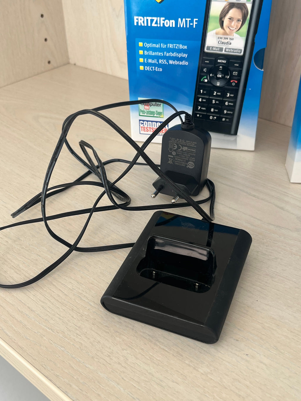 AVM Schnurlostelefon FRITZ!Fon MT-F, Schwarz, Kompakt, Gebraucht