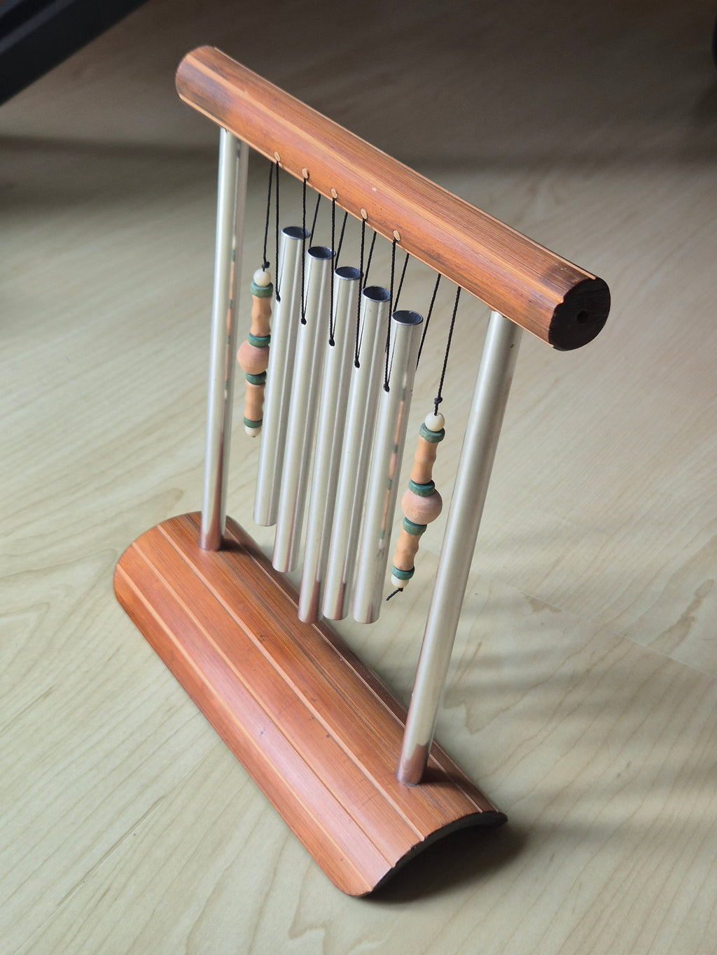 Tranquility Tisch-Glockenspiel, Silber/Holz, 19x20cm, Sehr Gut