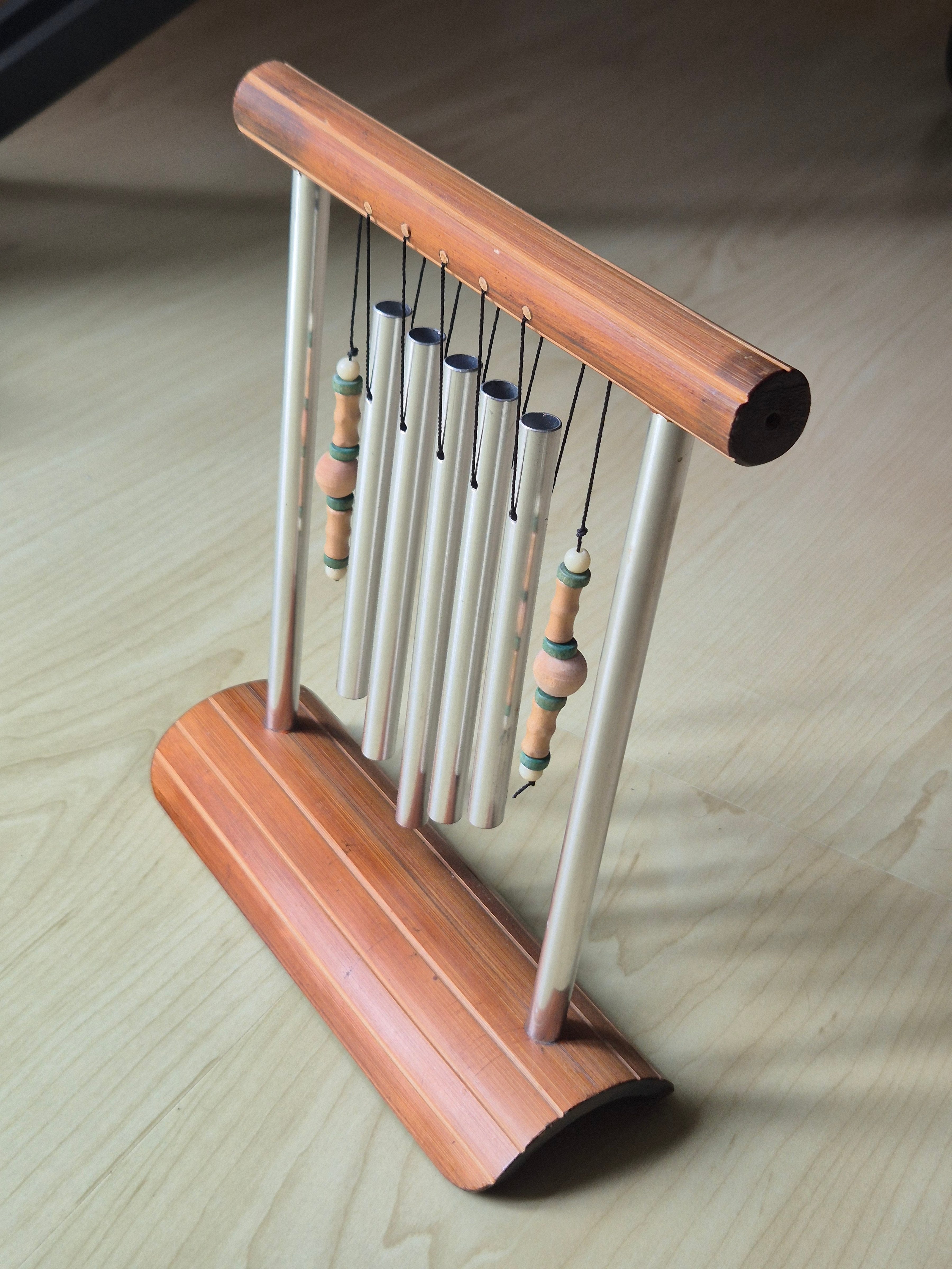Tranquility Tisch-Glockenspiel, Silber/Holz, 19x20cm, Sehr Gut