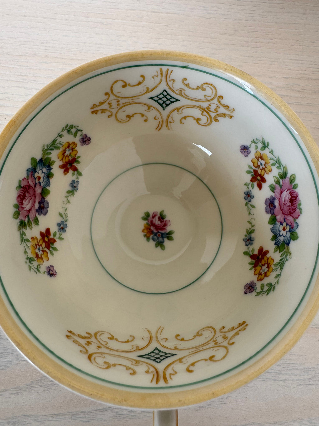 Homer Laughlin Eggshell Nautilus Demitasse Set, Porzellan, guter Zustand