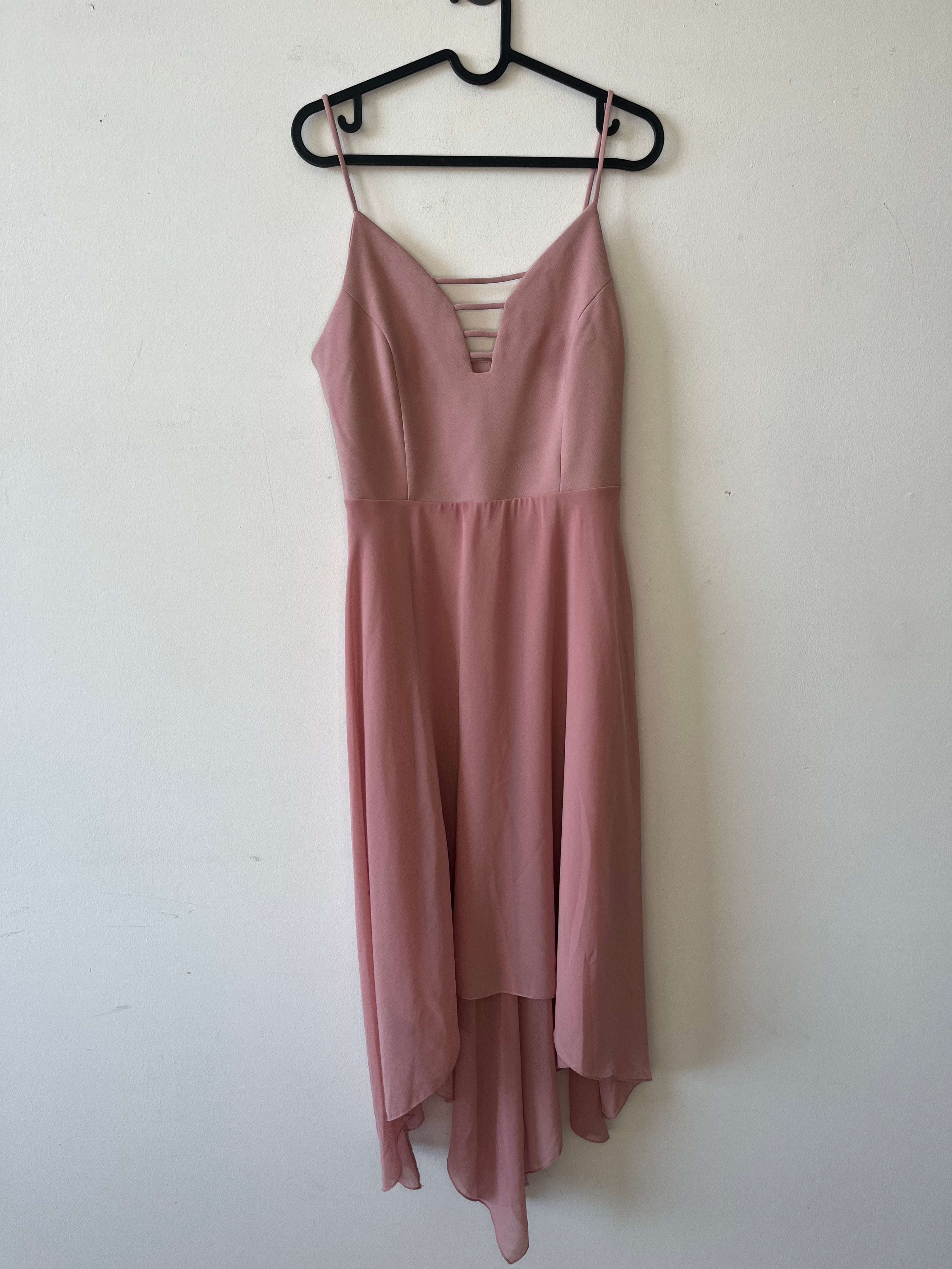 Trendyol Pink Midi Dress, Size 38, Very Good Condition