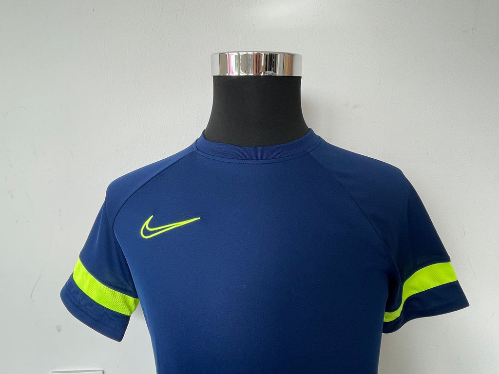 Nike Dri-FIT Academy Top, Blue/Neon, Size S, Like New