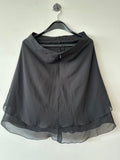 Comma Women's Chiffon Skirt 'Cape Rock' - Black, Size 34, Very Good