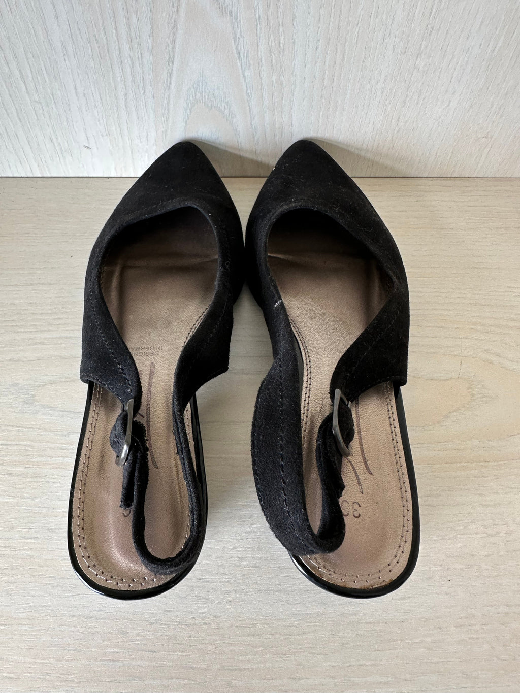 Jana Klein Slingback Heels Schwarz Gr. 36 Wie Neu