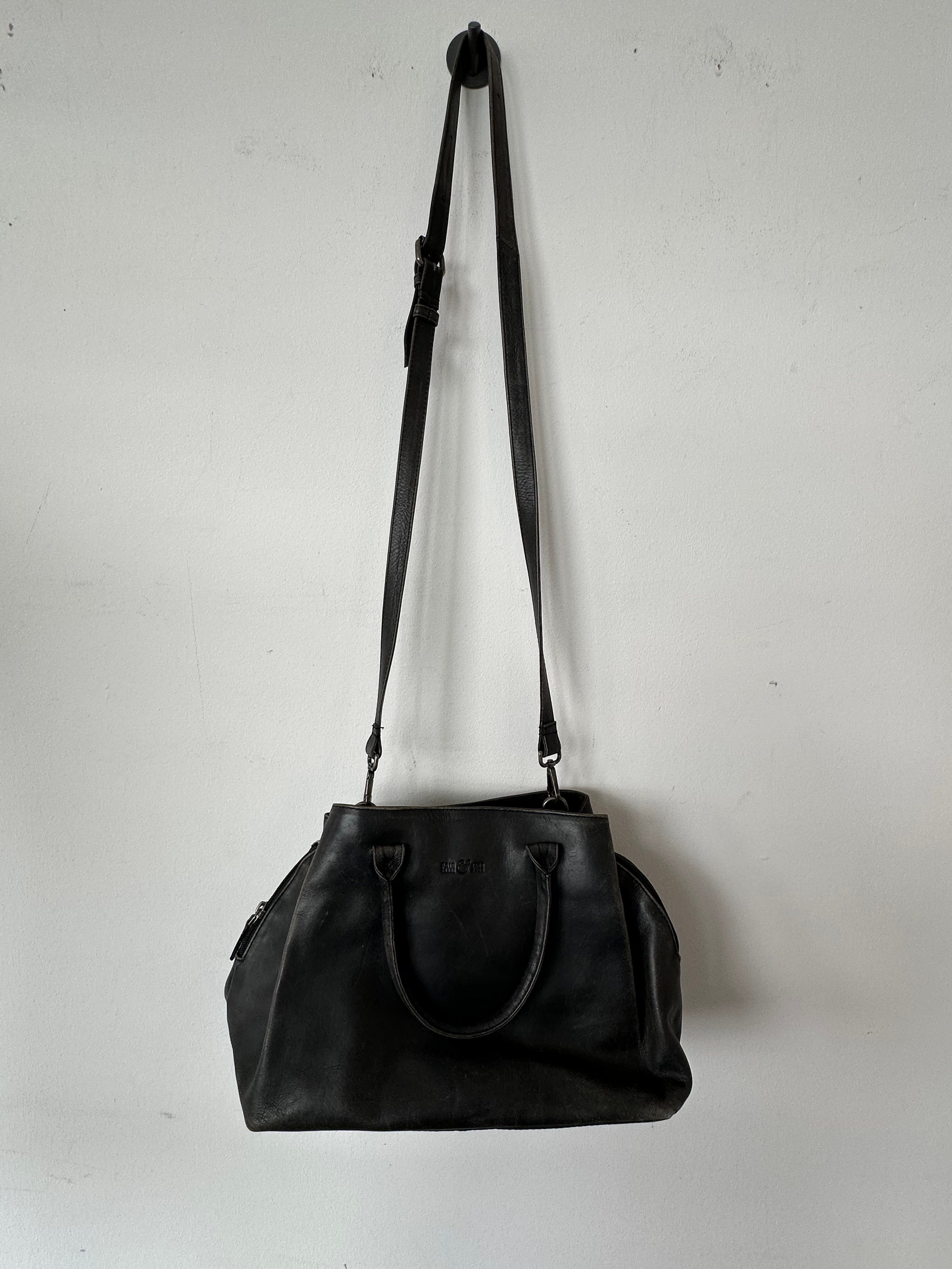 Contigo Fairtrade Ledertasche, mittel, normaler Zustand, braun