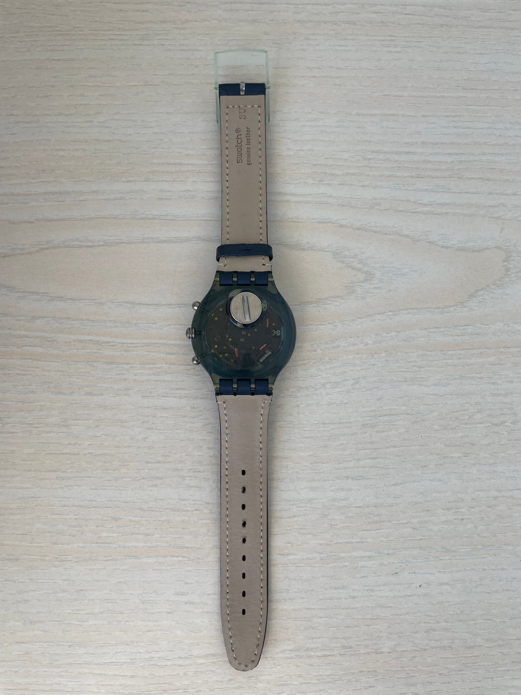 Swatch Irony Chronograph AG-2000, sehr gut, 24,5cm, Leder, Quarz, 200m WR