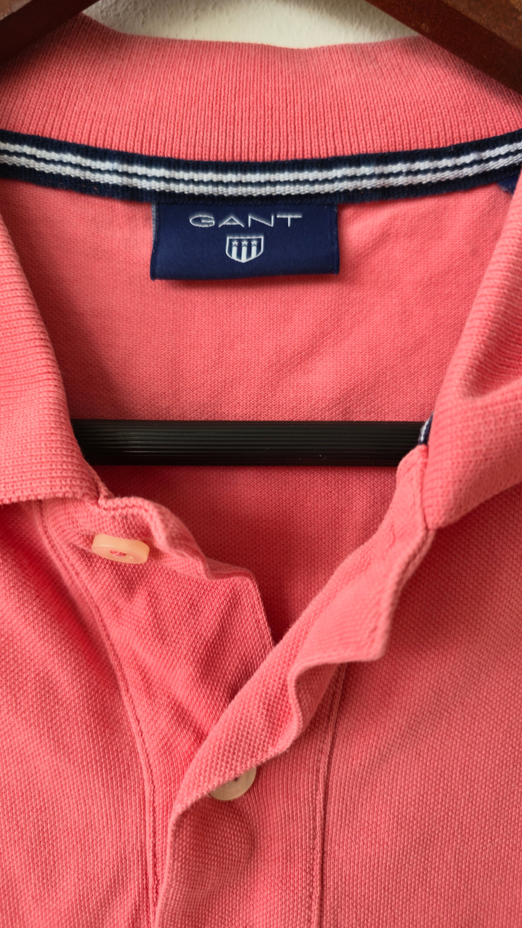 GANT Polohemd Baumwolle, Größe L, Pink – Guter Zustand