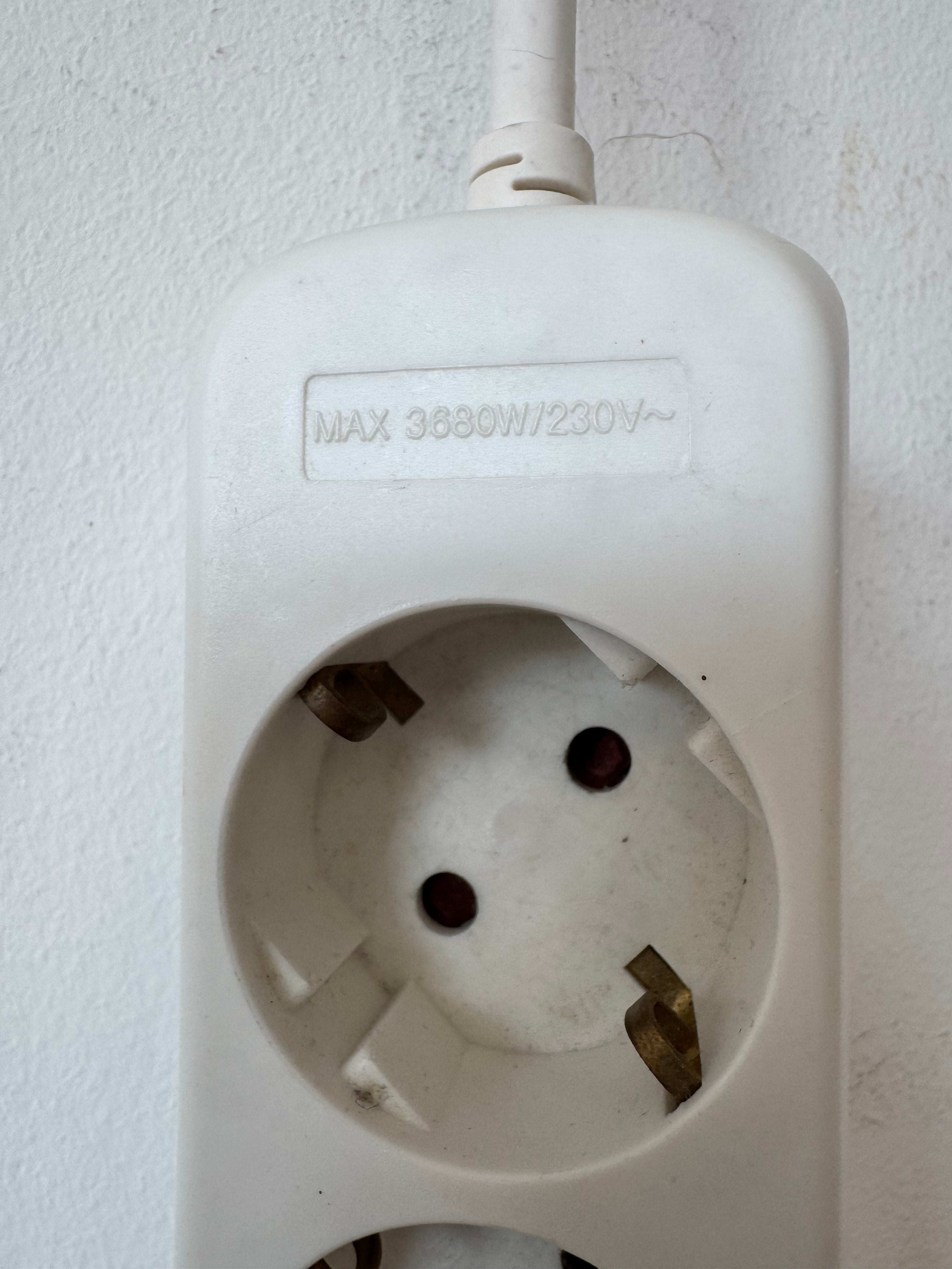 IKEA KOPPLA Steckdosenleiste, 3-fach, Weiß, 1,5m, gebraucht