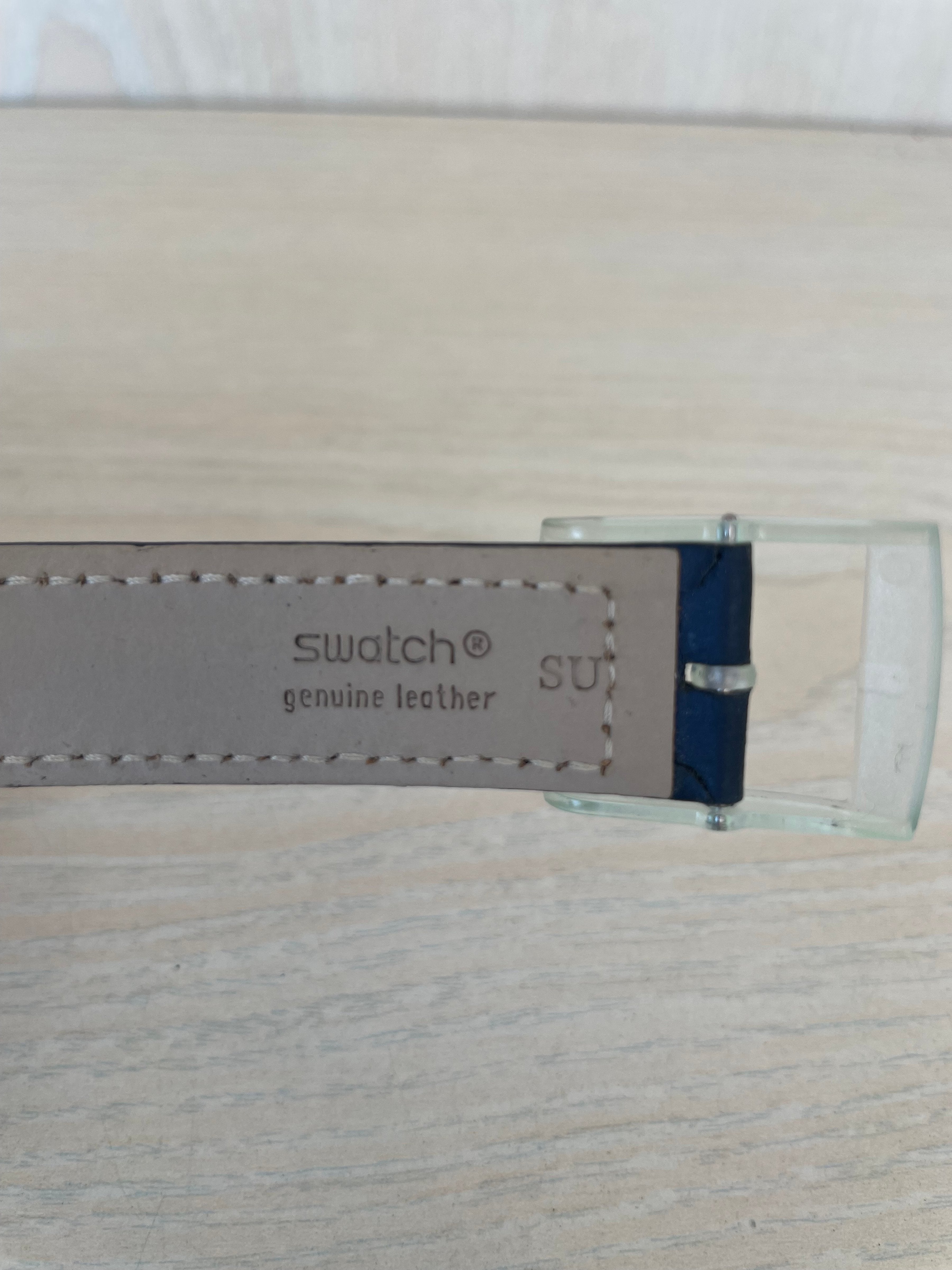 Swatch Irony Chronograph AG-2000, sehr gut, 24,5cm, Leder, Quarz, 200m WR
