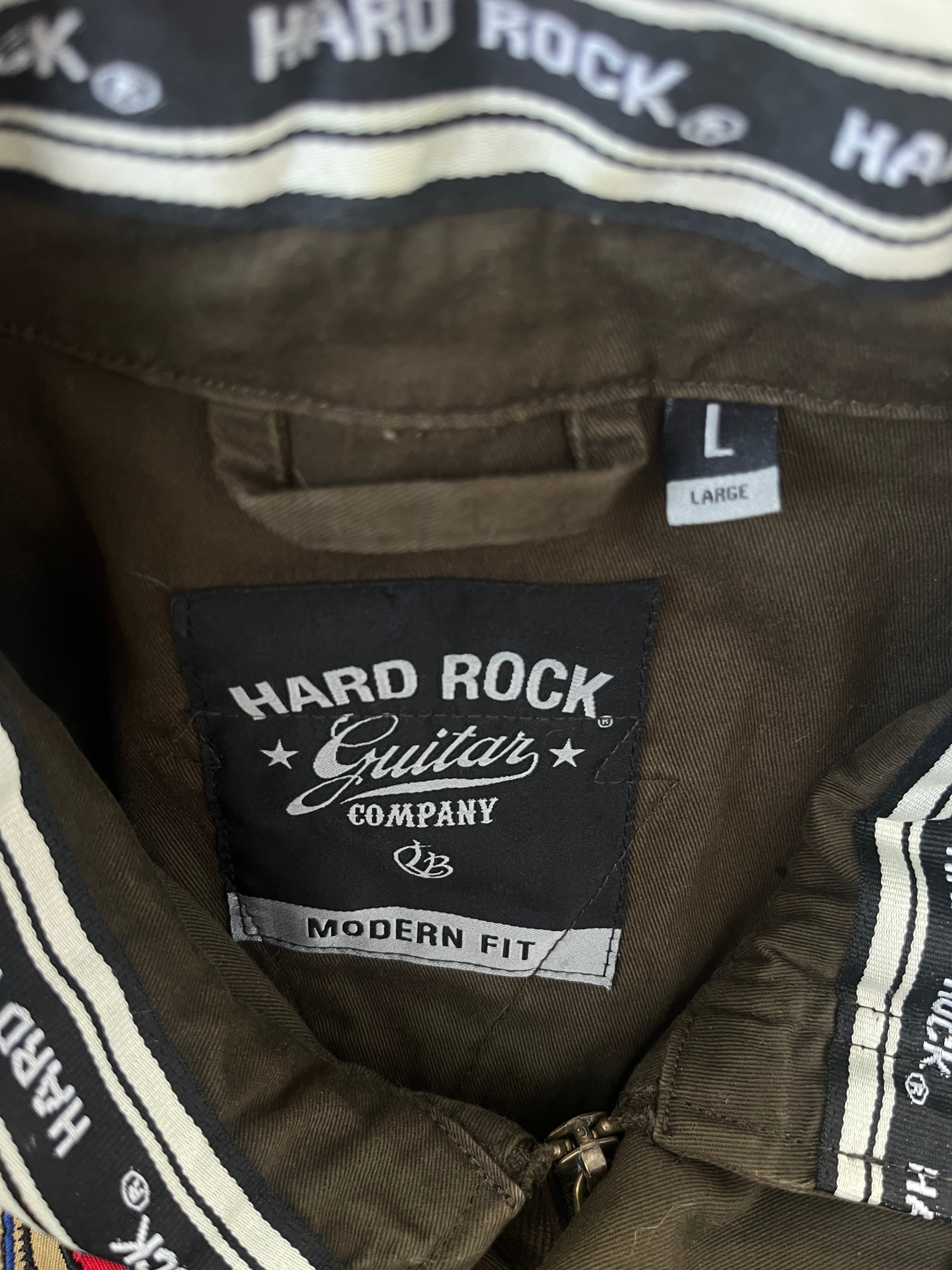 Hard Rock Military Field Jacket – Baumwolle, Militärgrün, Größe L, Sehr Gut