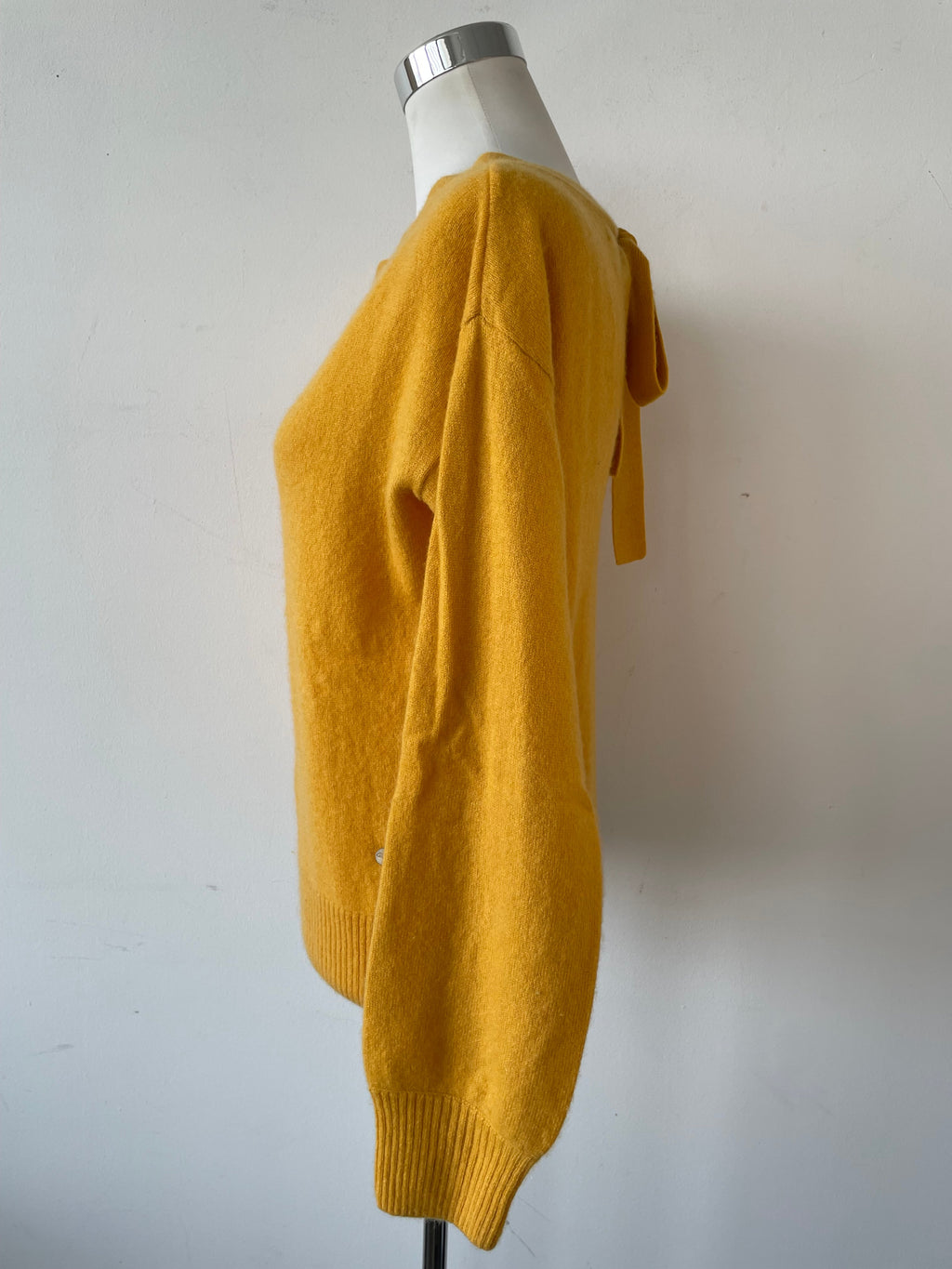 Grace Kaschmirpullover Senfgelb Schleife Sehr Gut