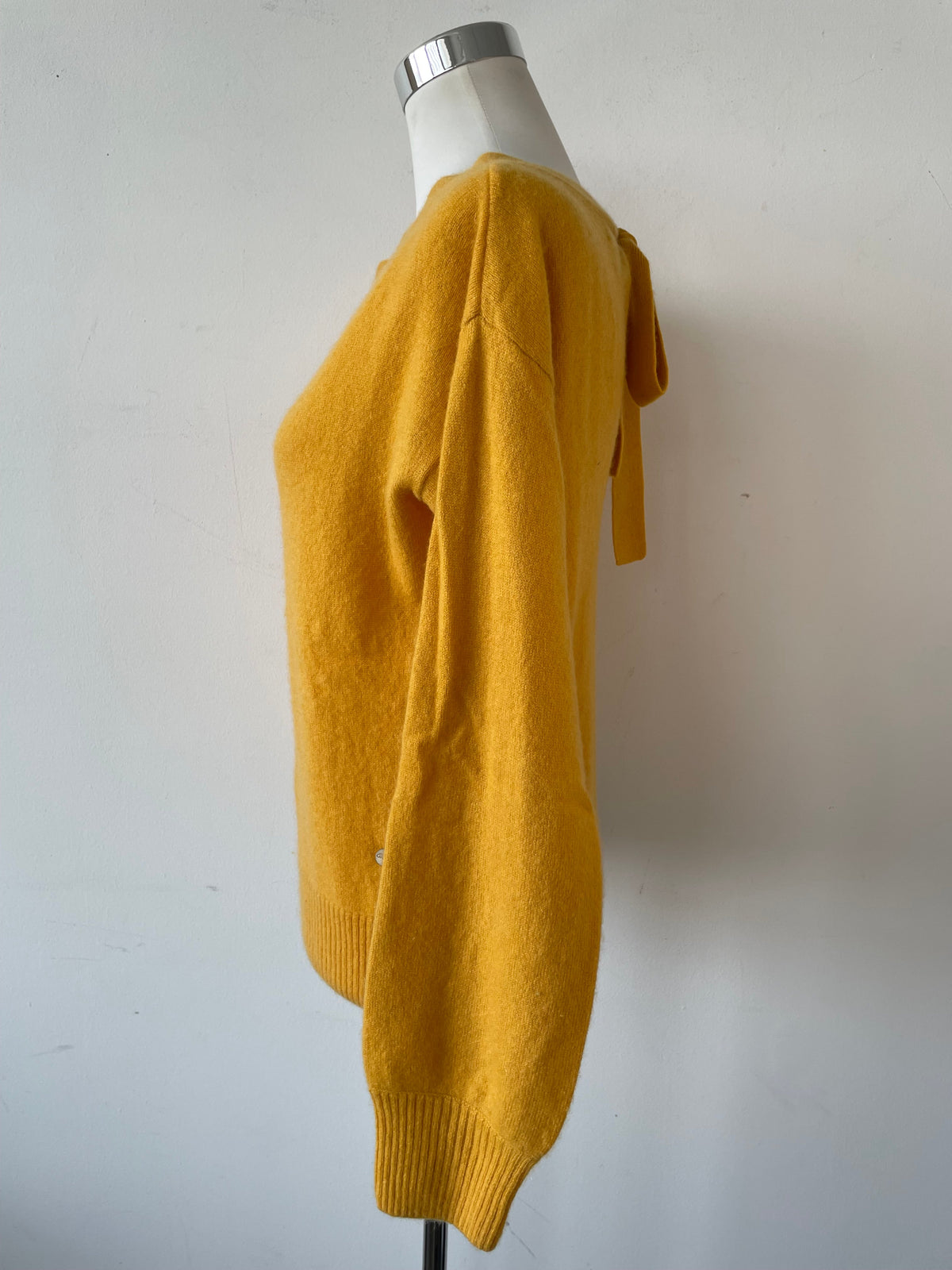 Grace Kaschmirpullover Senfgelb Schleife Sehr Gut