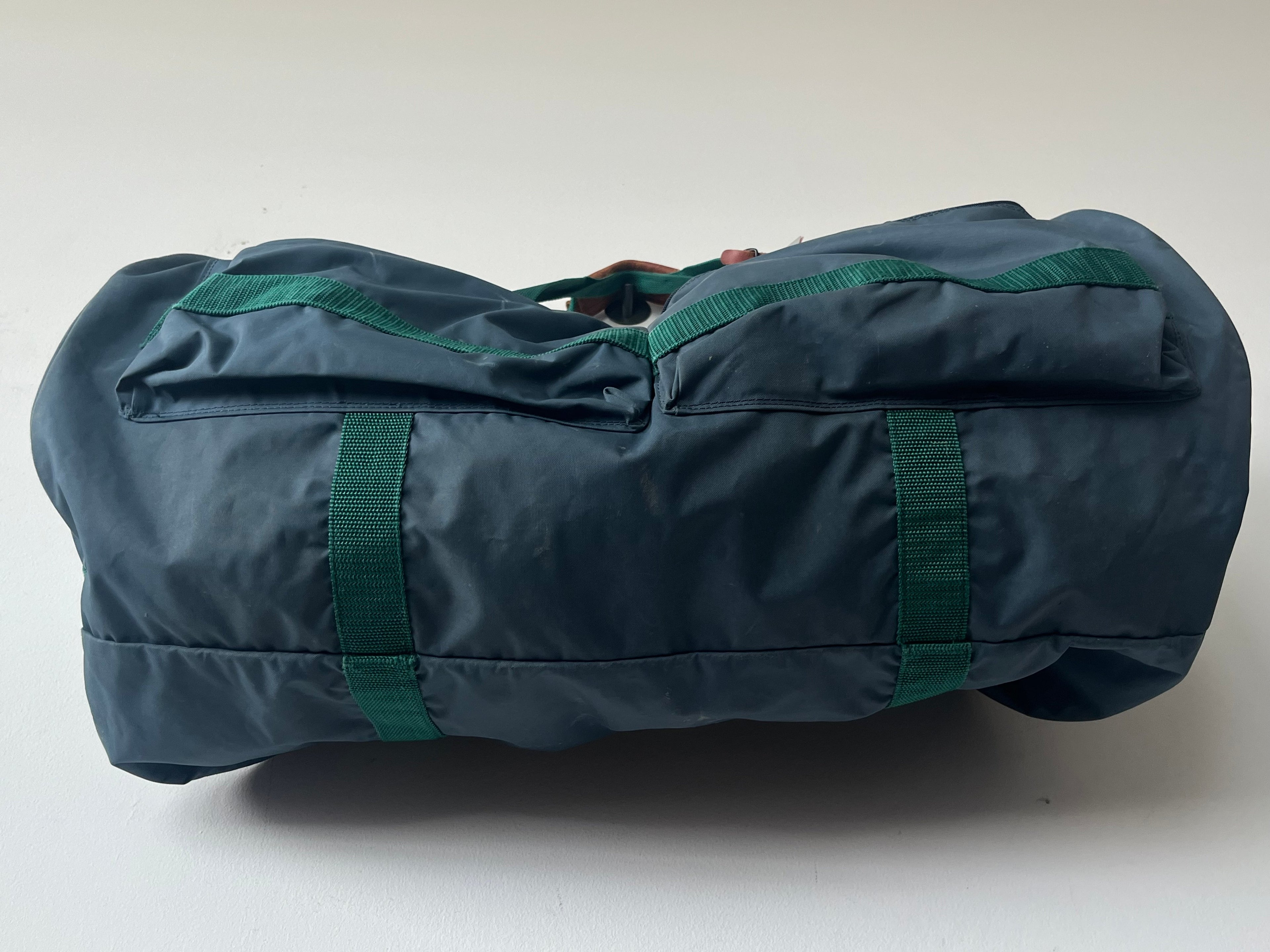 BREE Large Nylon Duffel Bag Petrol/Green, Good Condition, 70x63x25cm