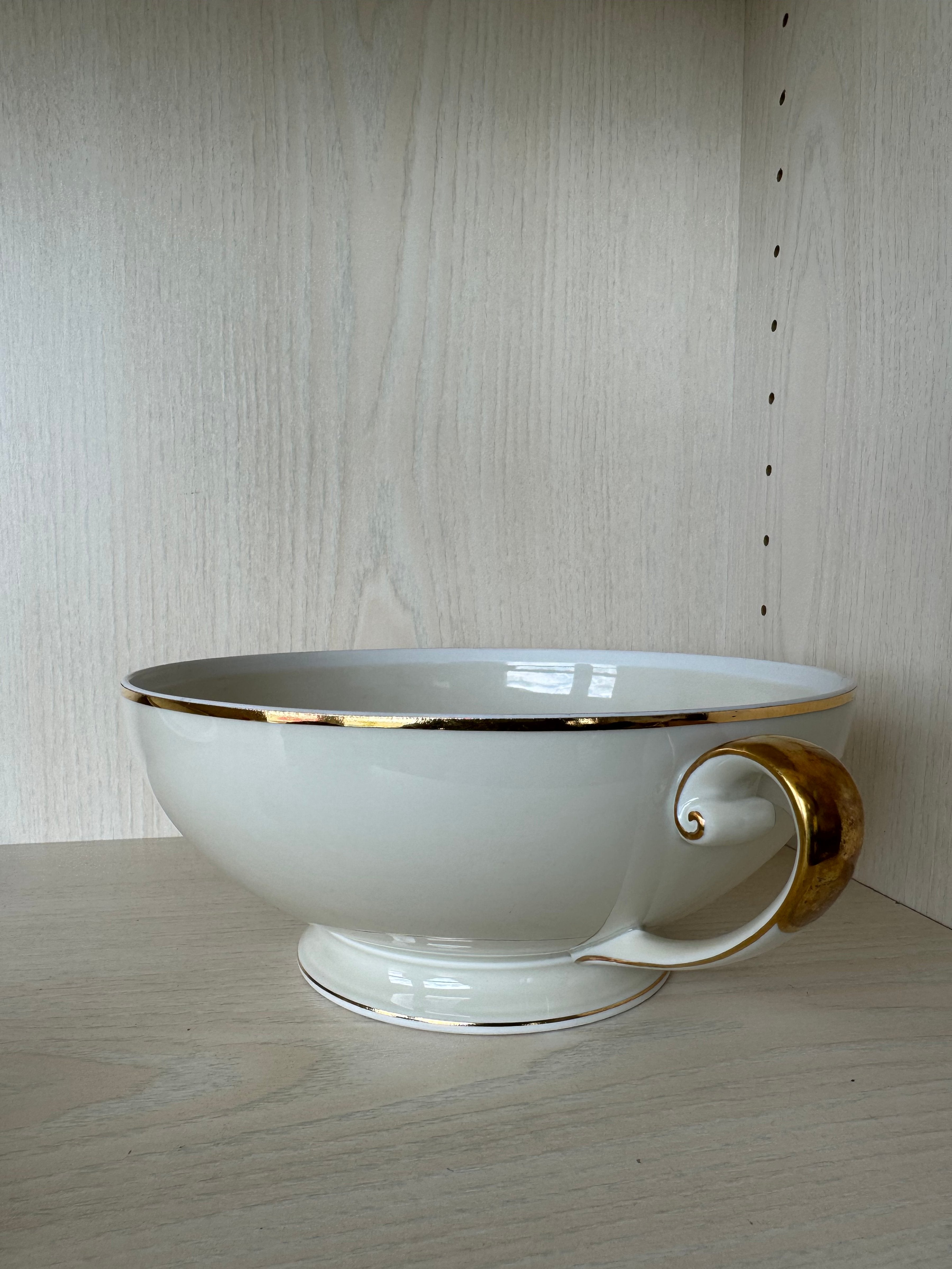 Winterling Bavaria Porcelain Tureen 1495 Gold Trim 20.5cm Good Condition