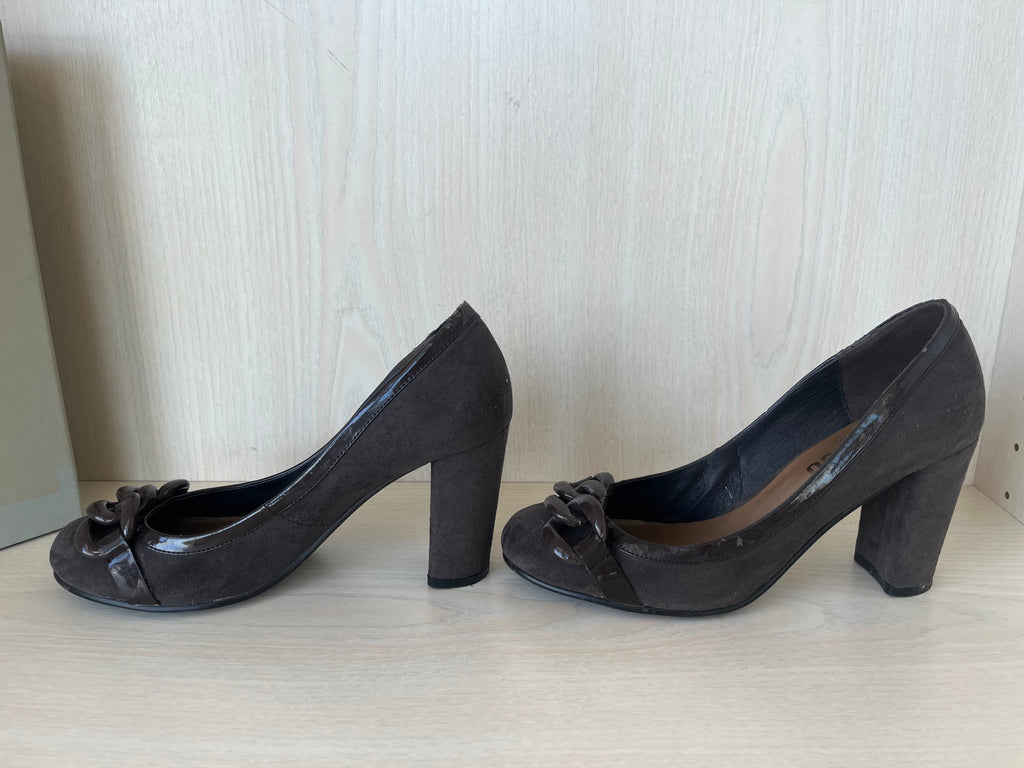 Bibi Lou Ketten-Detail Pumps, Braun, EU 39, Normaler Gebrauch