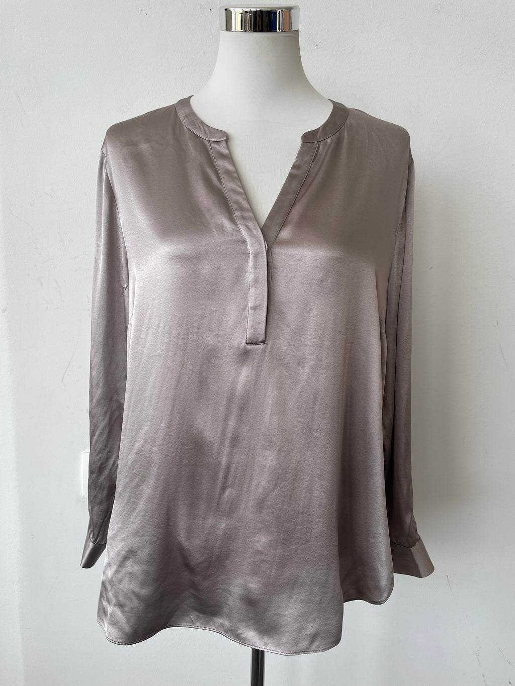 Insieme Silk Blouse Brown Size 44 Good Condition