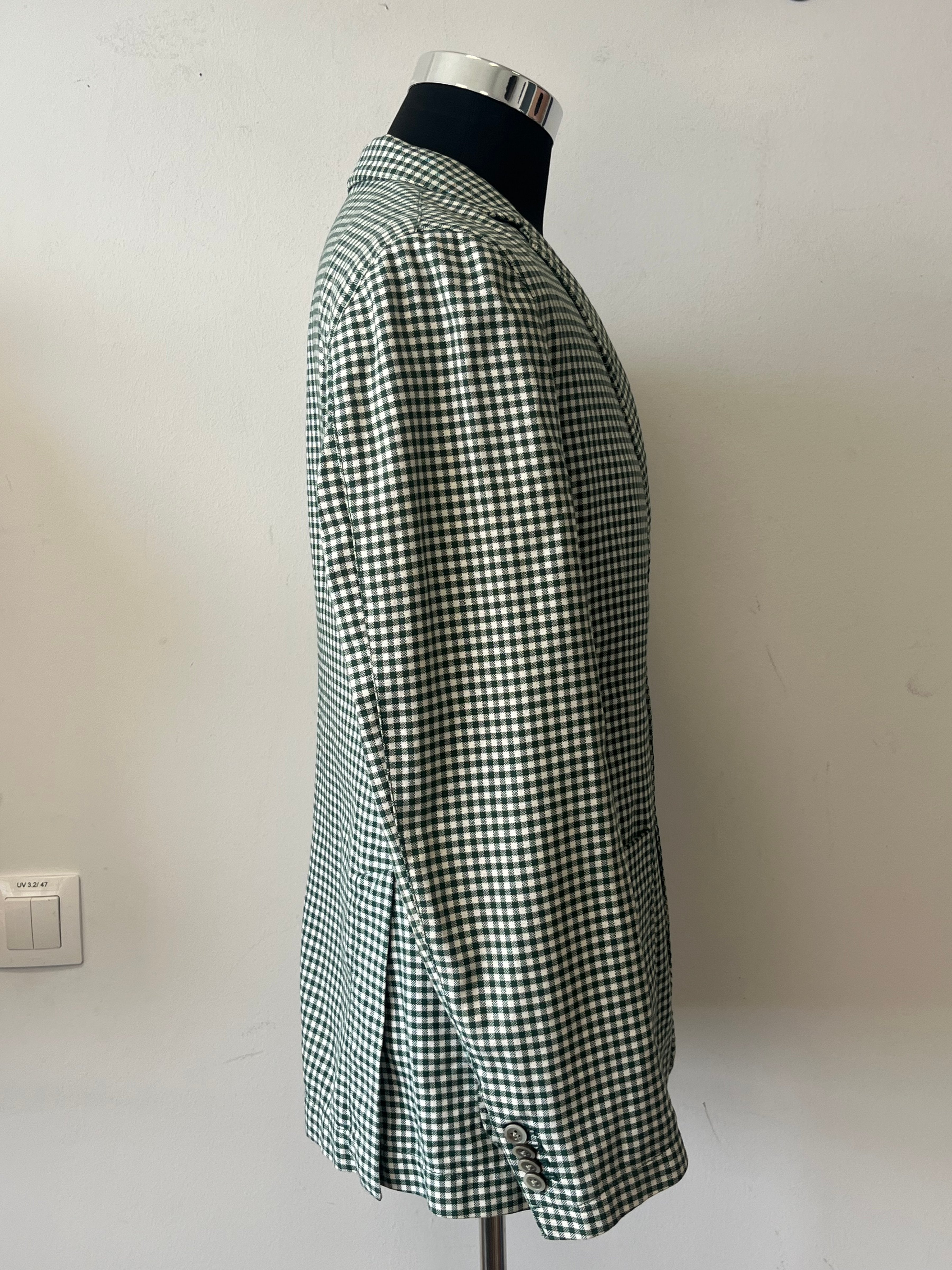 AT.P.CO Blazer S Green Plaid Cotton Good Condition