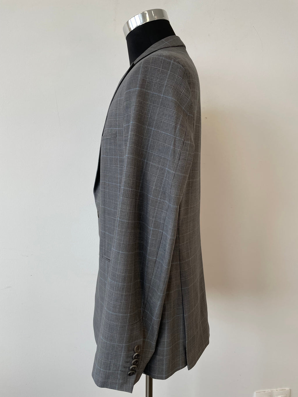 DRYKORN Dynamic Tailoring Anzug Grau Kariert 40L/33 Sehr Gut