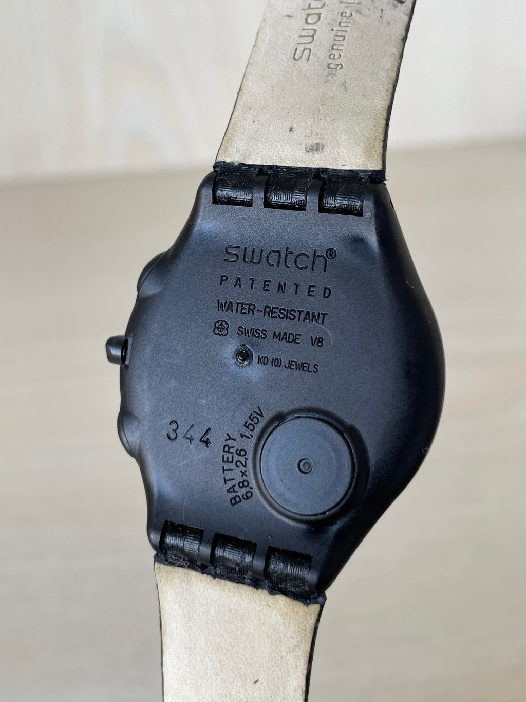 Swatch Uhr Skin Chrono, sehr gut, 38mm, Schwarz, Quarz, inkl. Batterie