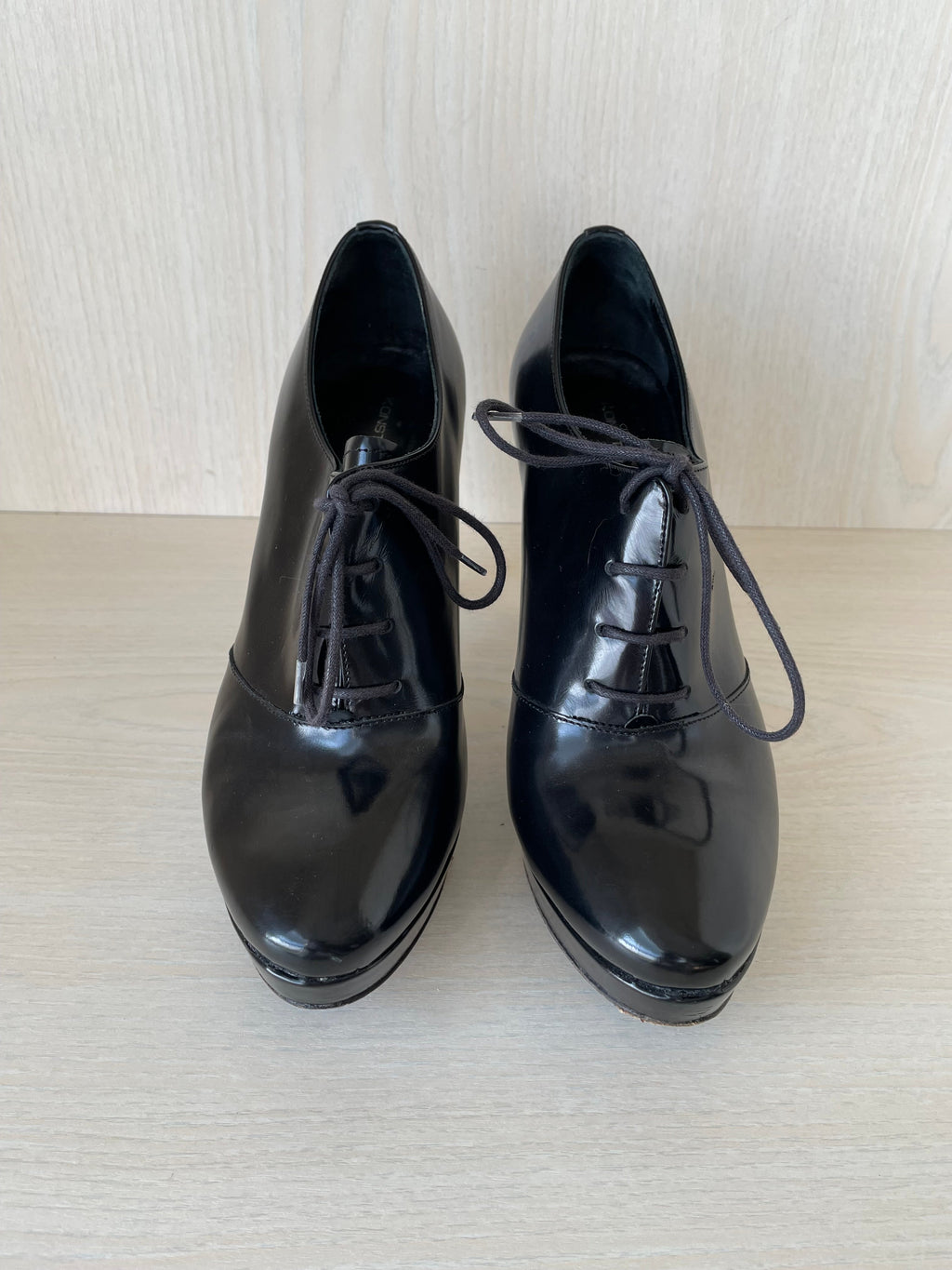Konstantin Starke Schnürpumps Oxfords, Schwarz, Gr. 38.5, Zustand: Gut