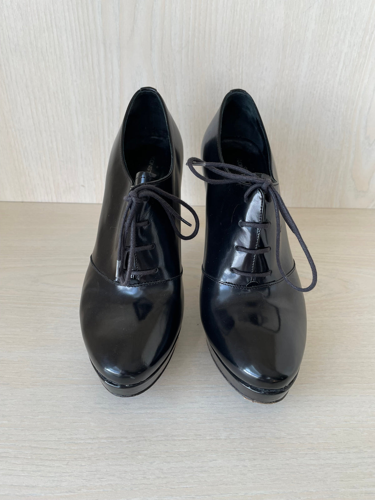 Konstantin Starke Schnürpumps Oxfords, Schwarz, Gr. 38.5, Zustand: Gut