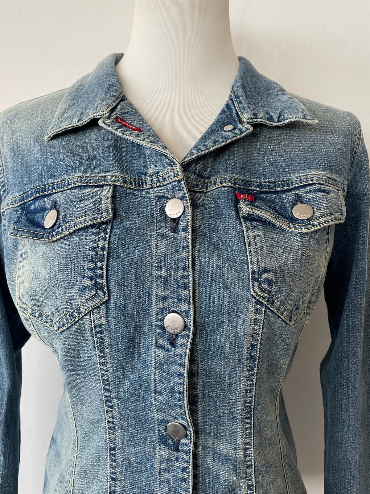 Miss Sixty 'The Brink' Denim Jacket, Large, Washed Blue, Very Good Condition