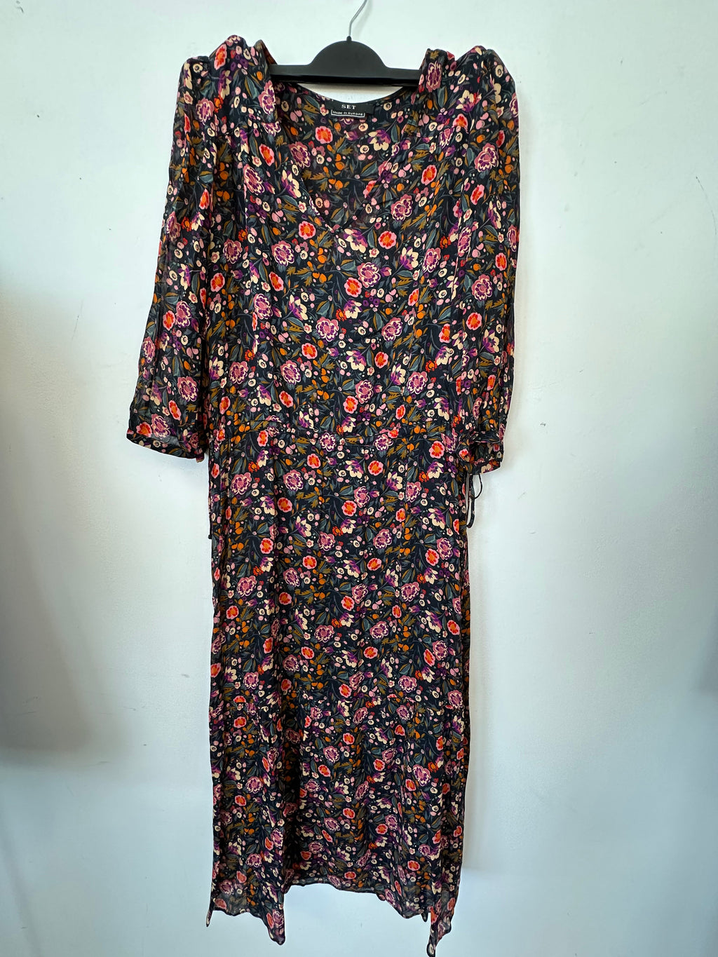 SET Floral Midi Dress, Multicolor, Medium, Very Good Condition