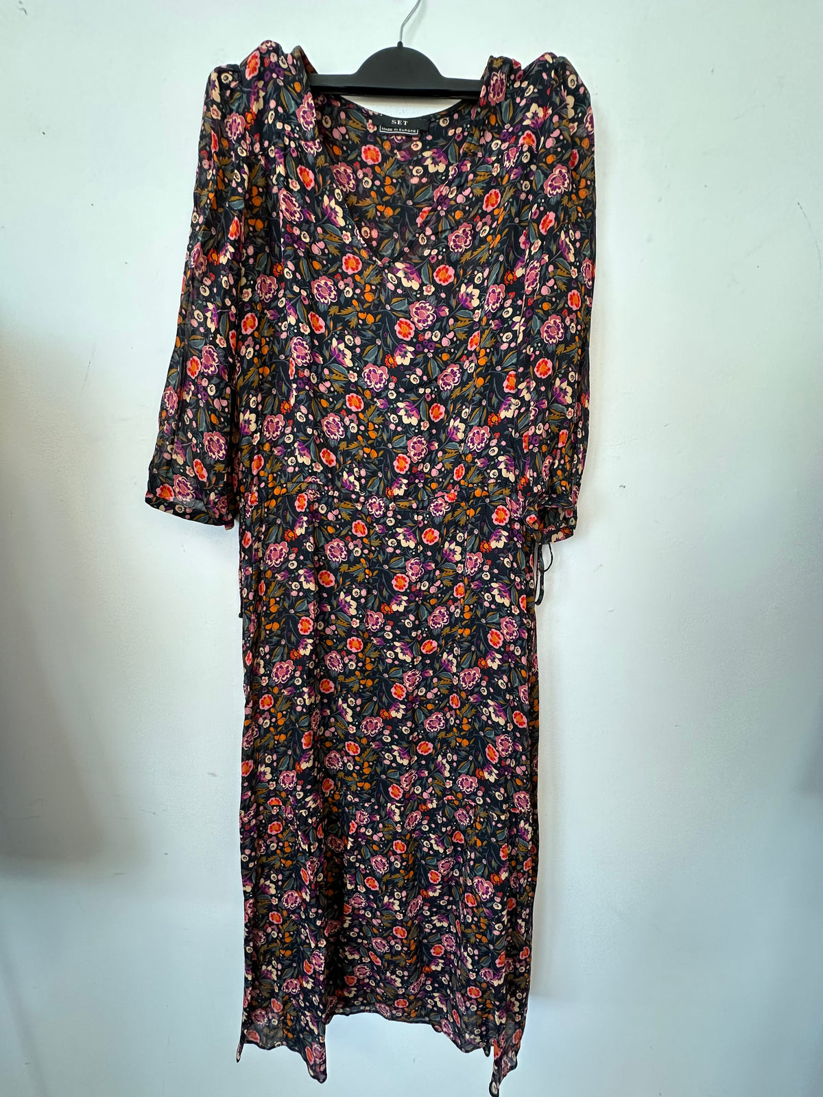 SET Floral Midi Dress, Multicolor, Medium, Very Good Condition