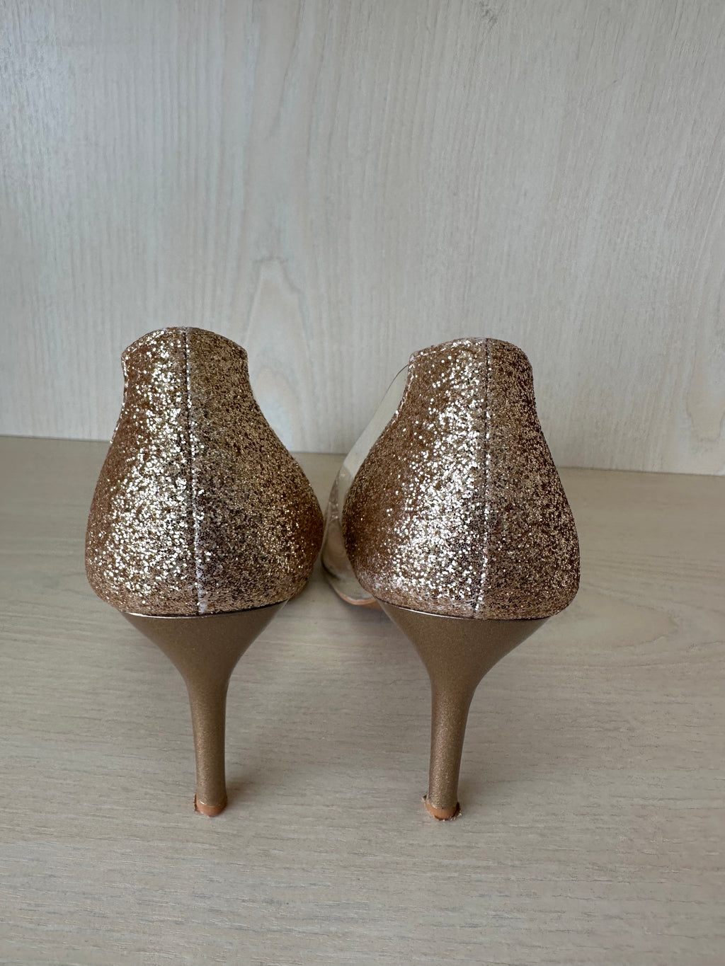 Gianvito Rossi Plexi Pumps, Gr. 36, Klar/Roségold, Sehr Guter Zustand