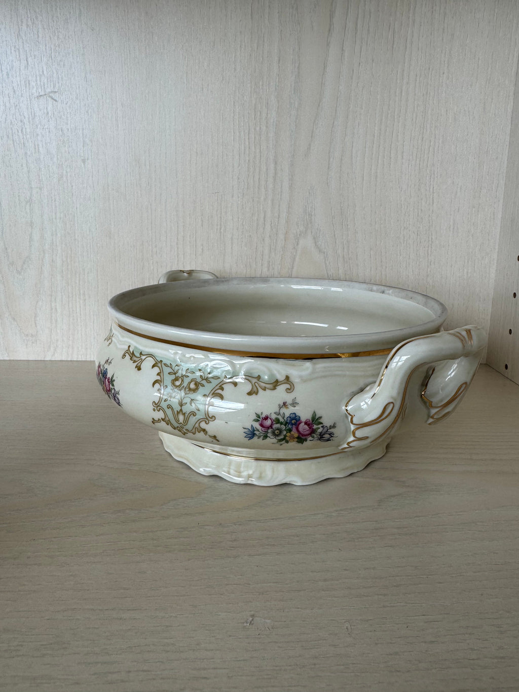 Epiag Fine China Suppenterrine, Porzellan, Weiß, Ø20,5cm, H9cm, gebraucht