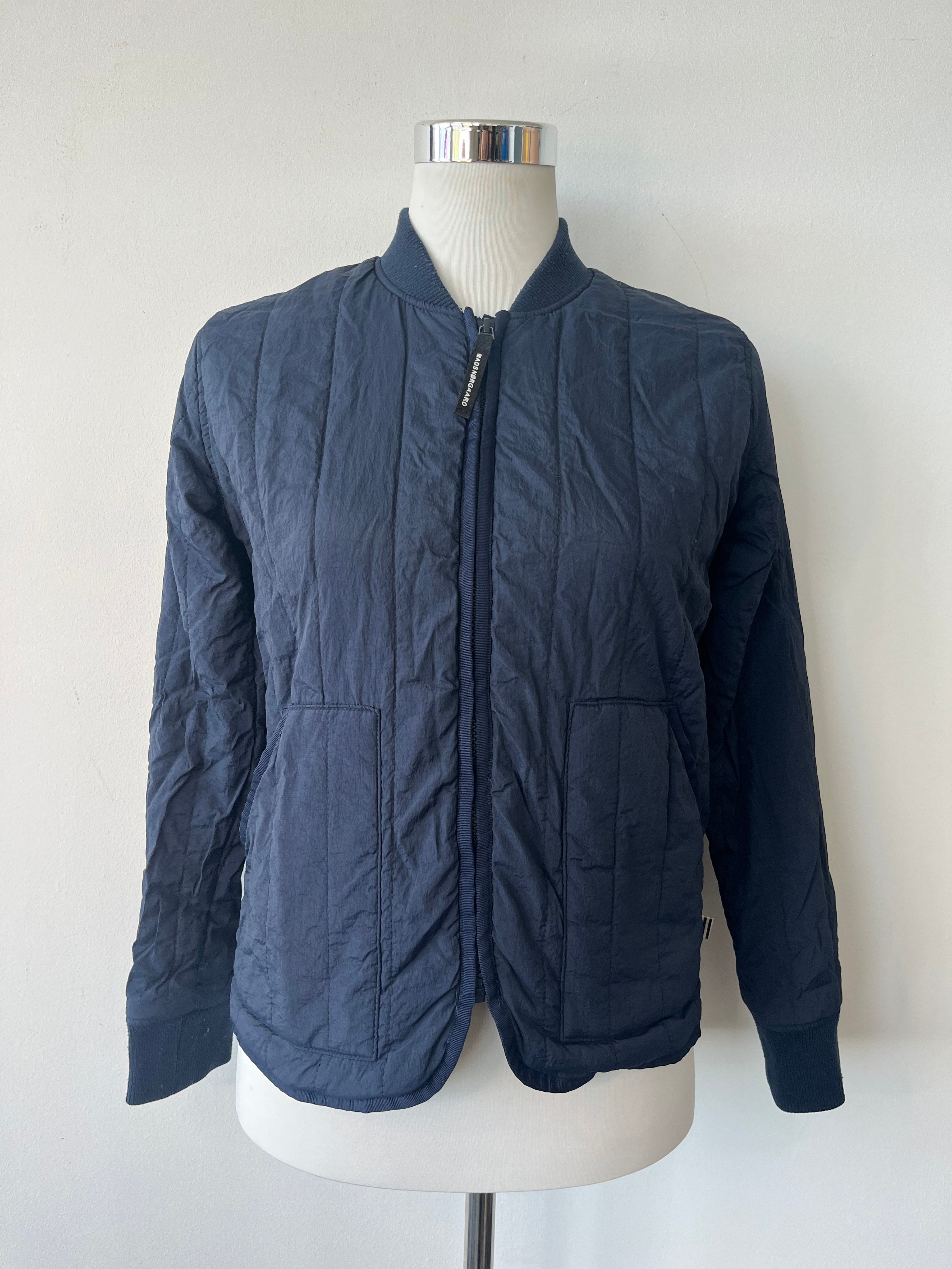 Mads Nørgaard Navy Quilted Bomberjacke, Gr. 12 Jahre, Sehr Gut