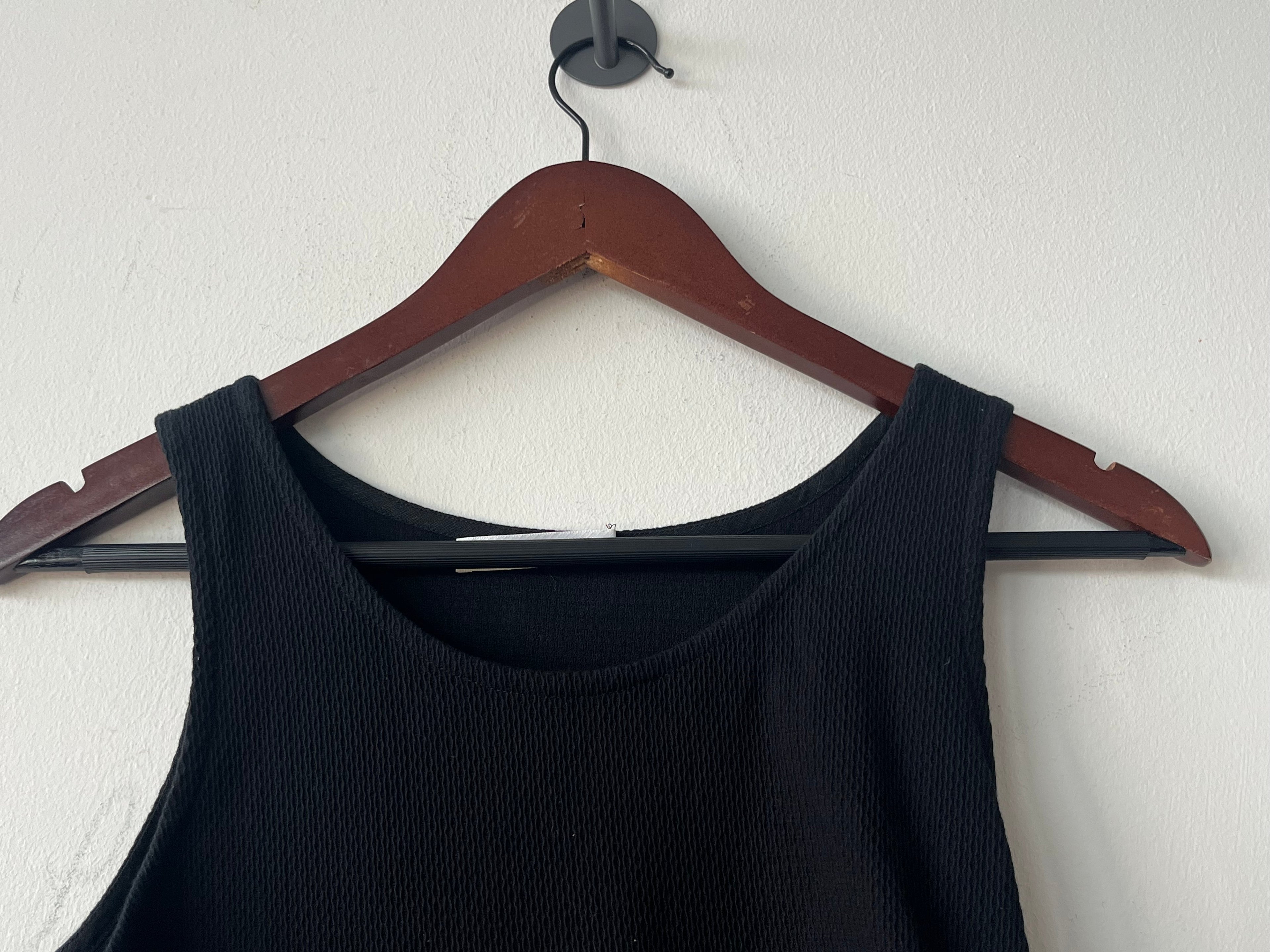 JIL SANDER + Rib Knit Midi Dress – Black, Size M, Good Condition