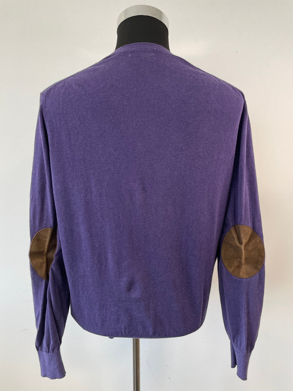 Massimo Dutti Pullover – Baumwolle-Kaschmir, Lila, Größe M, Gebraucht