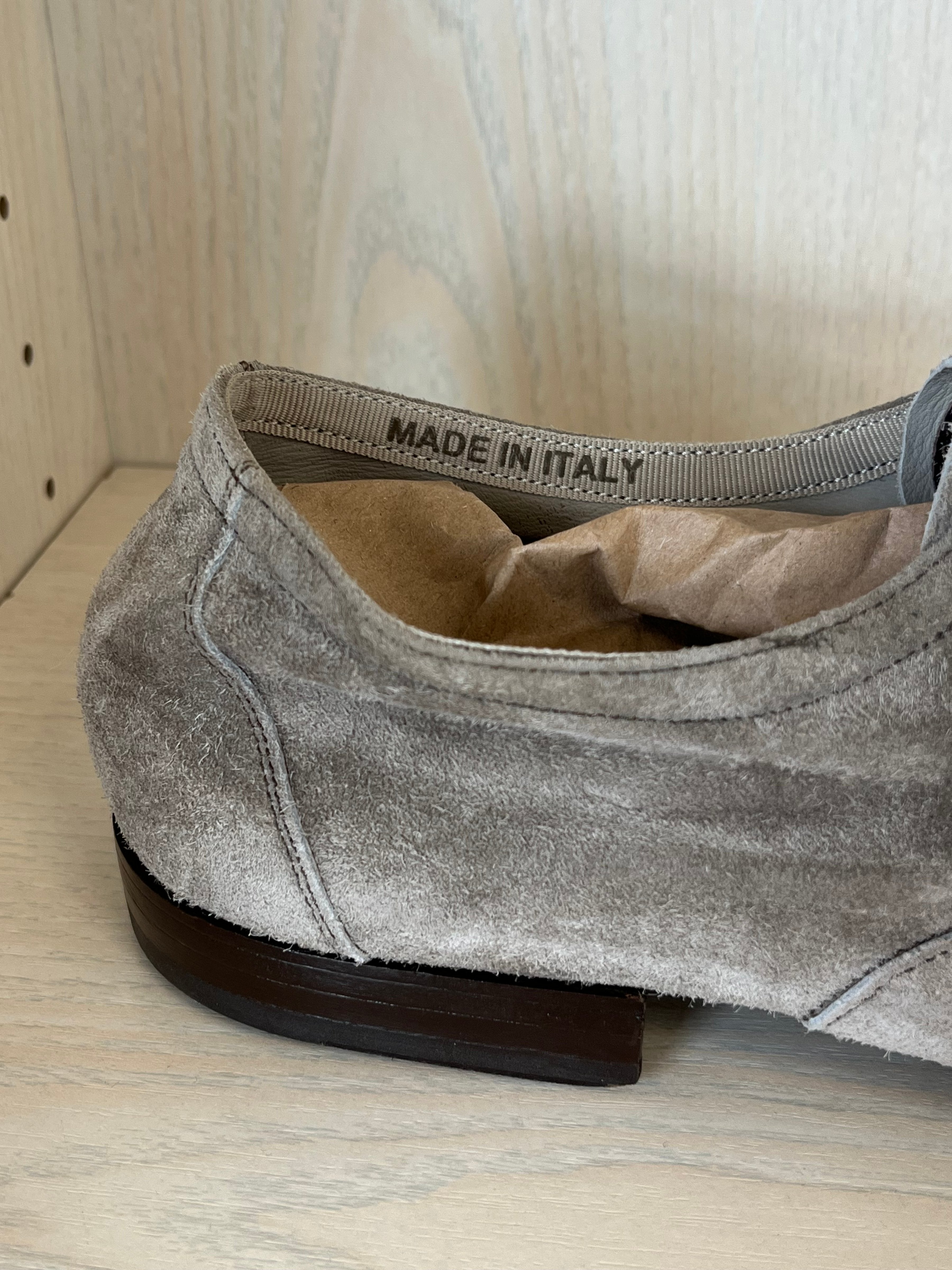 Fabi Herren Oxford Schuhe Wildleder Grau Größe 43 Sehr Gut