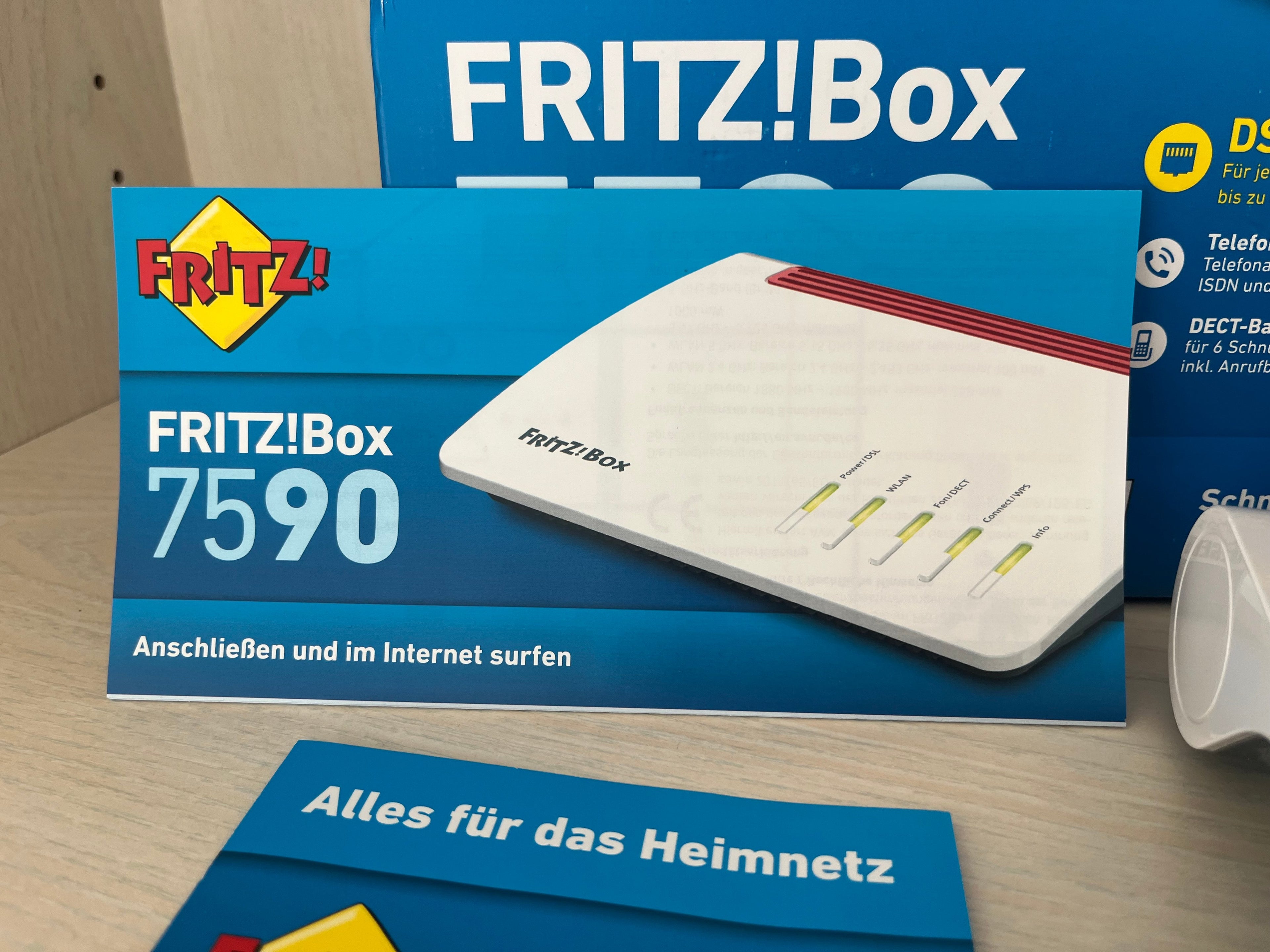 AVM FRITZ!Box 7590 WLAN Router, Weiß, Sehr Gut
