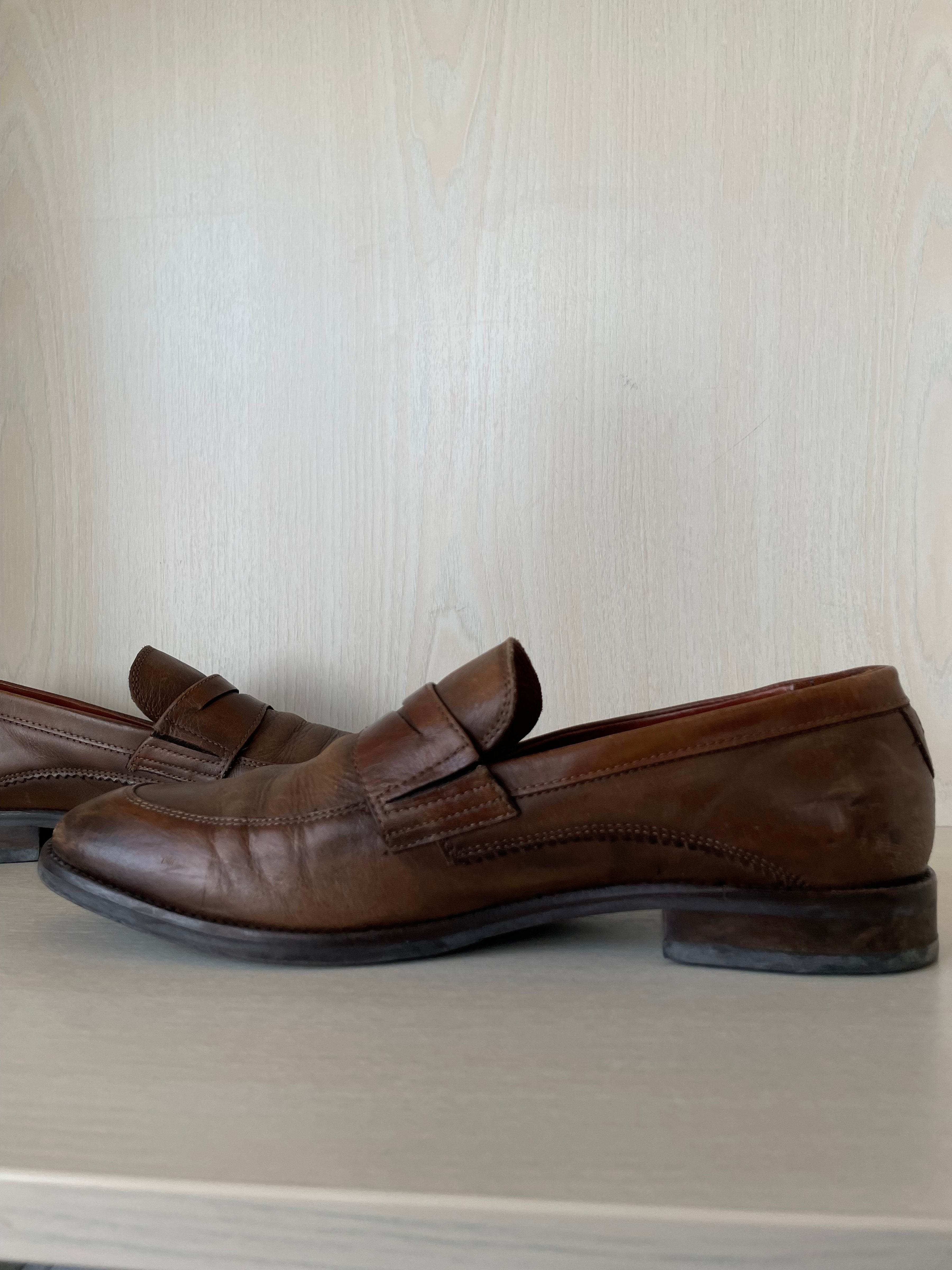 Tommy Hilfiger braune Lederloafer EU 42 / US 9, sehr guter Zustand