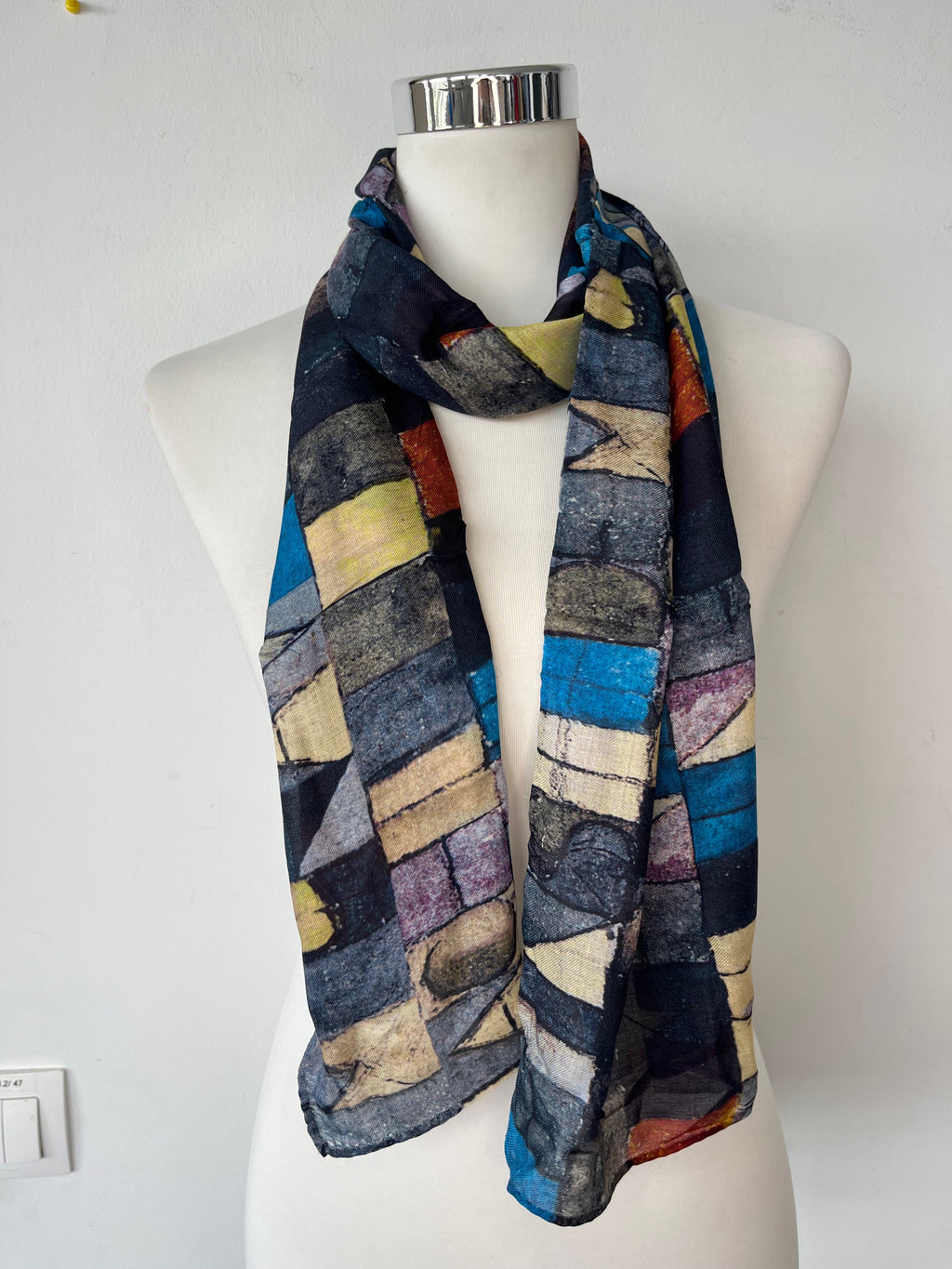 Ars Mundi Seidenschal V7252, 172x32cm, Mehrfarbig, Wie Neu