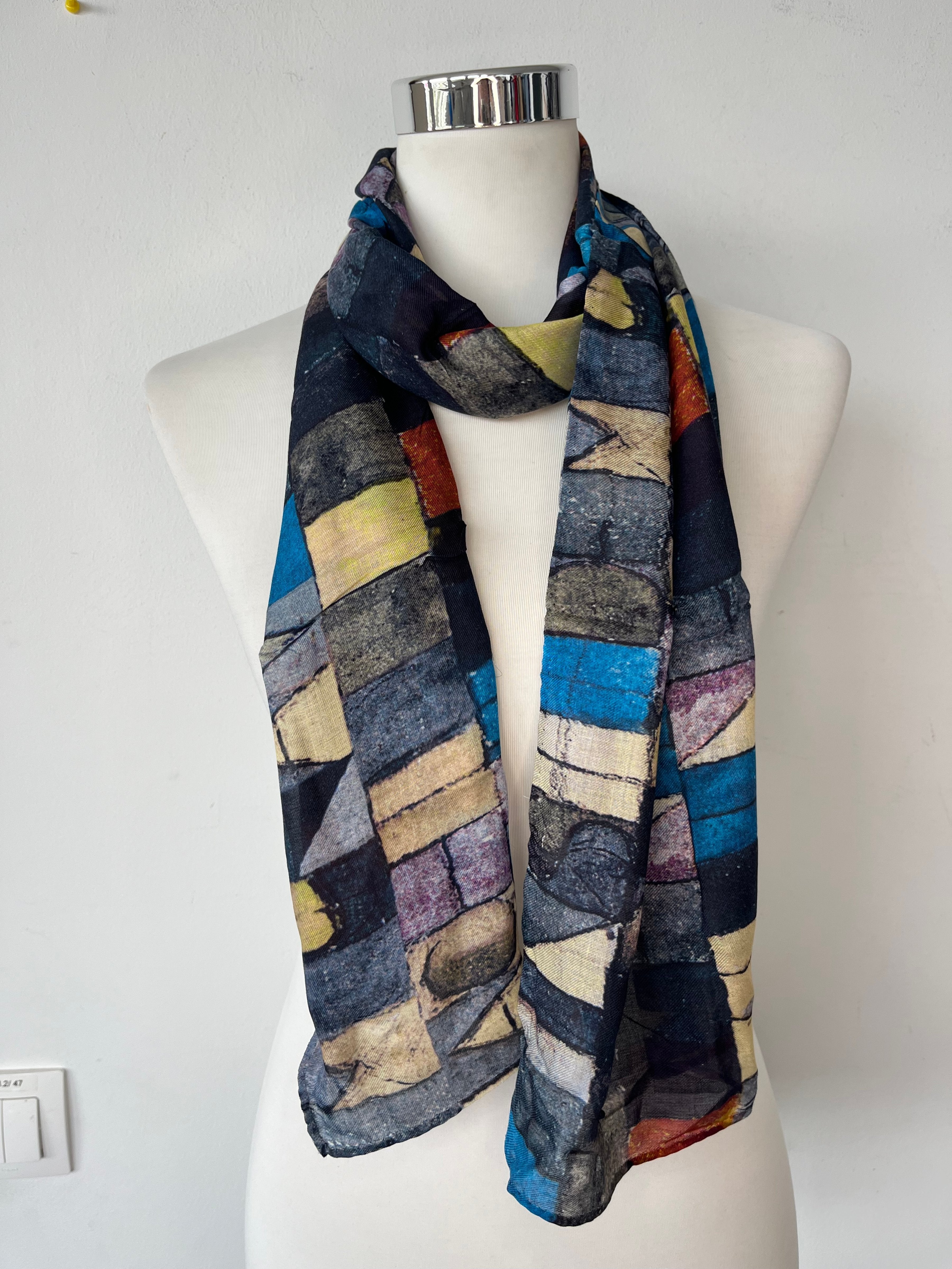Ars Mundi Seidenschal V7252, 172x32cm, Mehrfarbig, Wie Neu