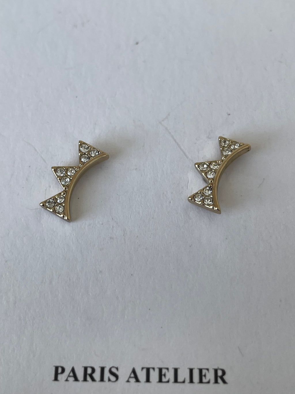& Other Stories Paris Atelier Ohrstecker – goldfarben, ca. 1 cm, sehr guter Zustand