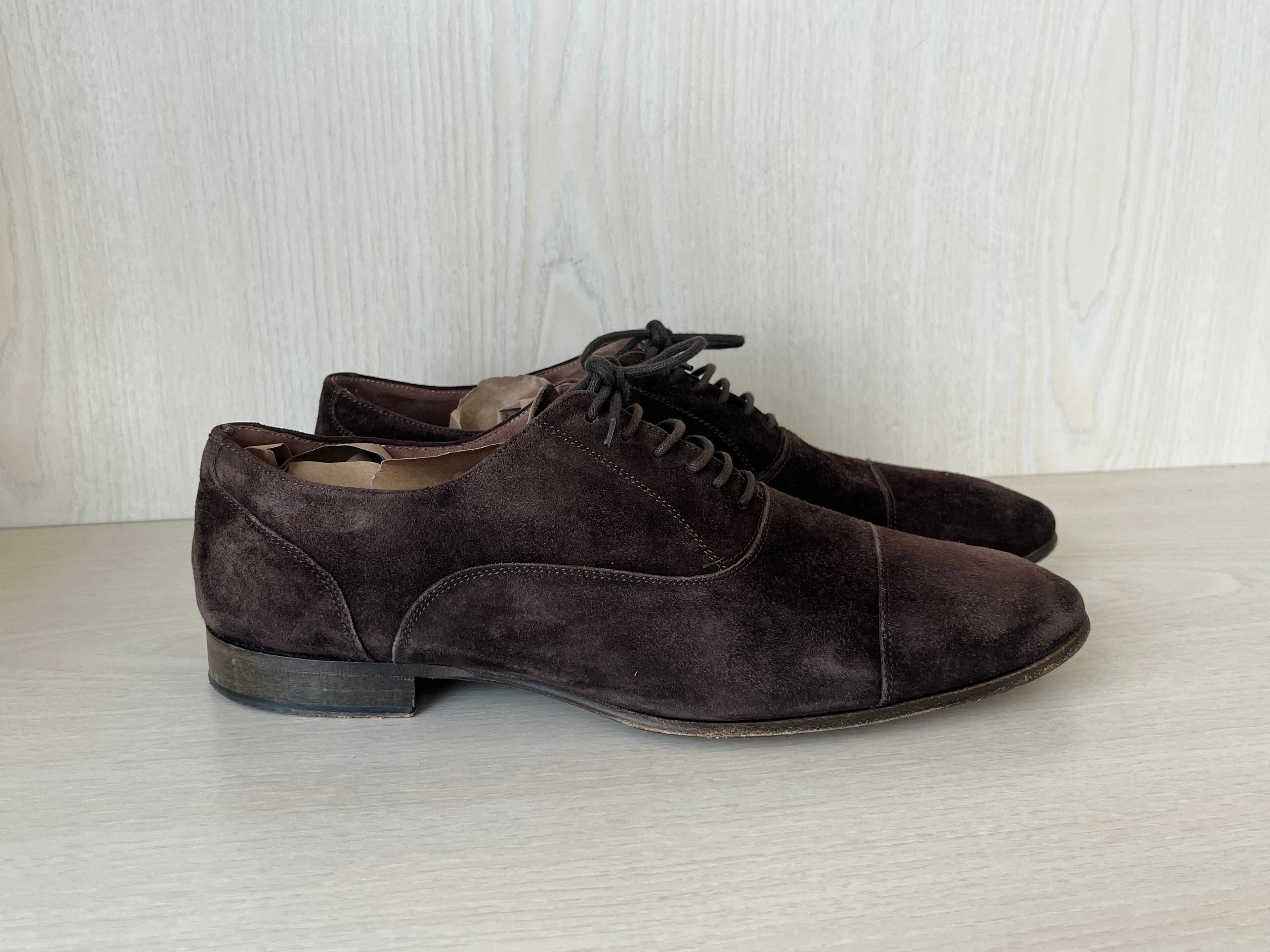 Rizzolli Suede Oxfords Brown 42.5 EU Very Good
