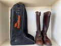 Casablanca Polo Riding Boots Brown Leather Size 43 Normal Use