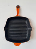 Le Creuset Grillpfanne quadratisch 26cm Orange Gusseisen