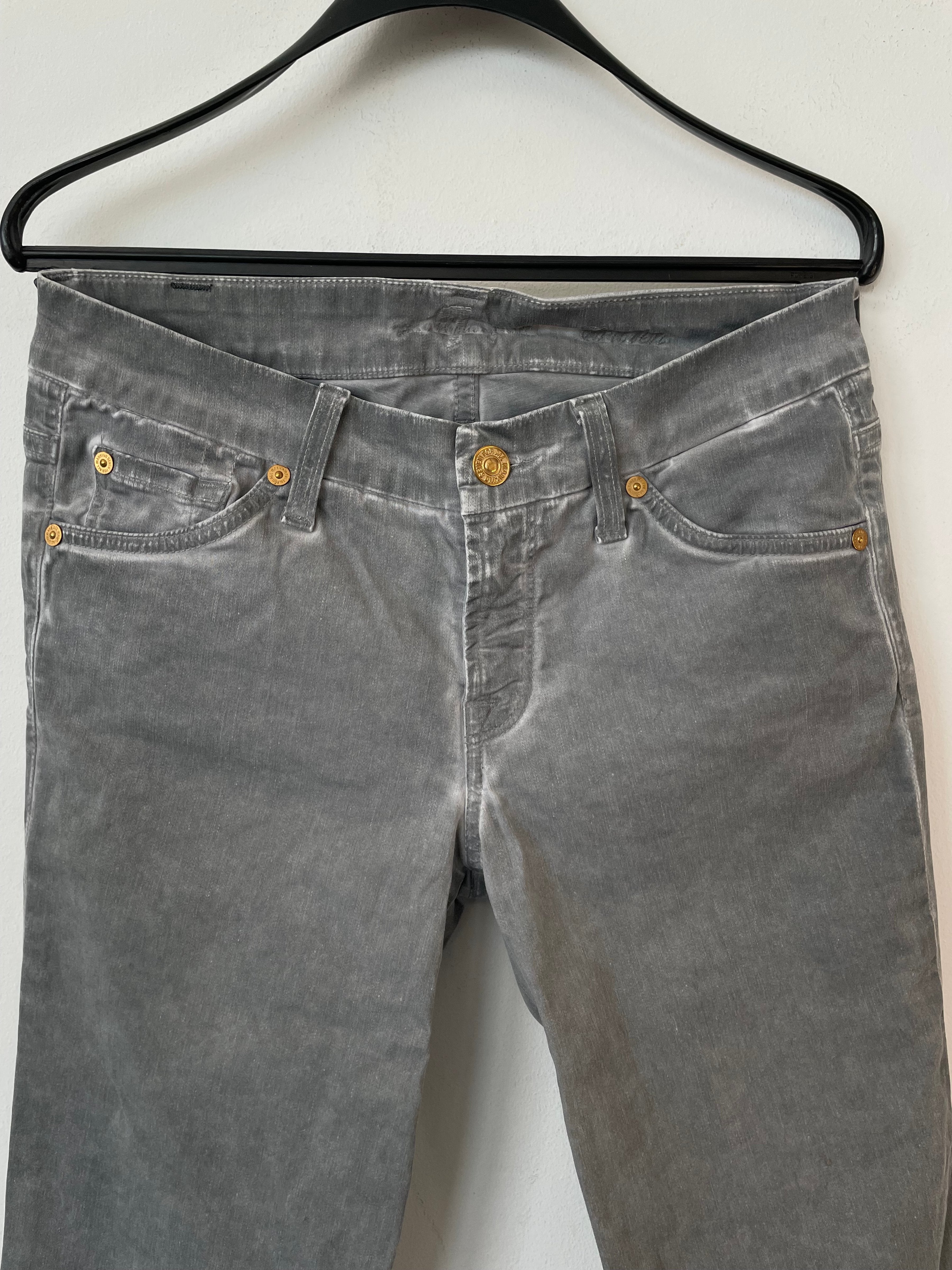 7 For All Mankind Denim Jeans Grau Größe 32 UK Sehr Gut