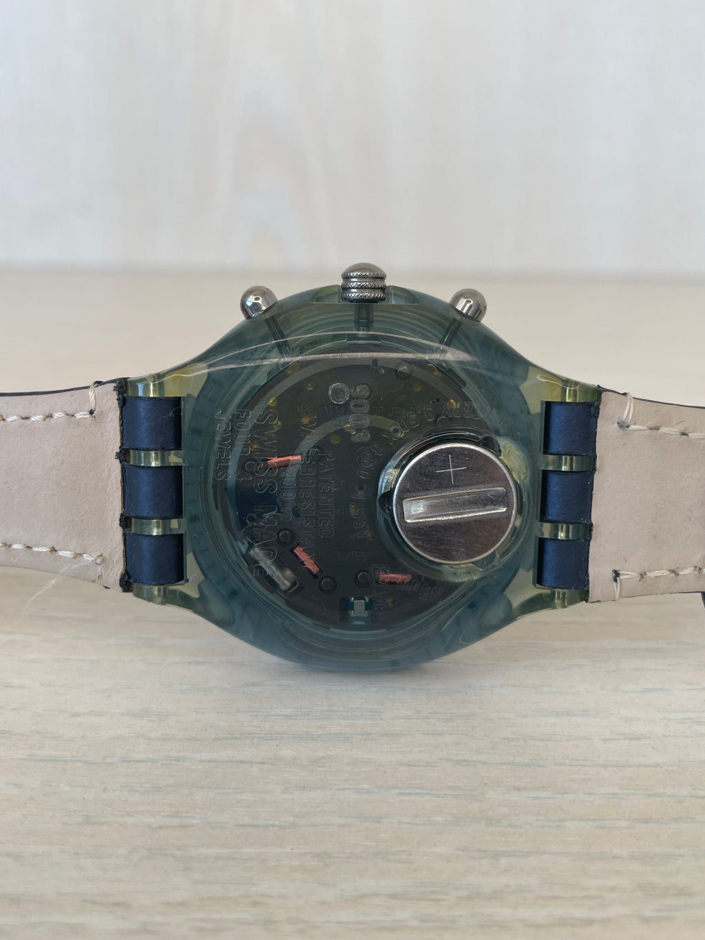 Swatch Irony Chronograph AG-2000, sehr gut, 24,5cm, Leder, Quarz, 200m WR