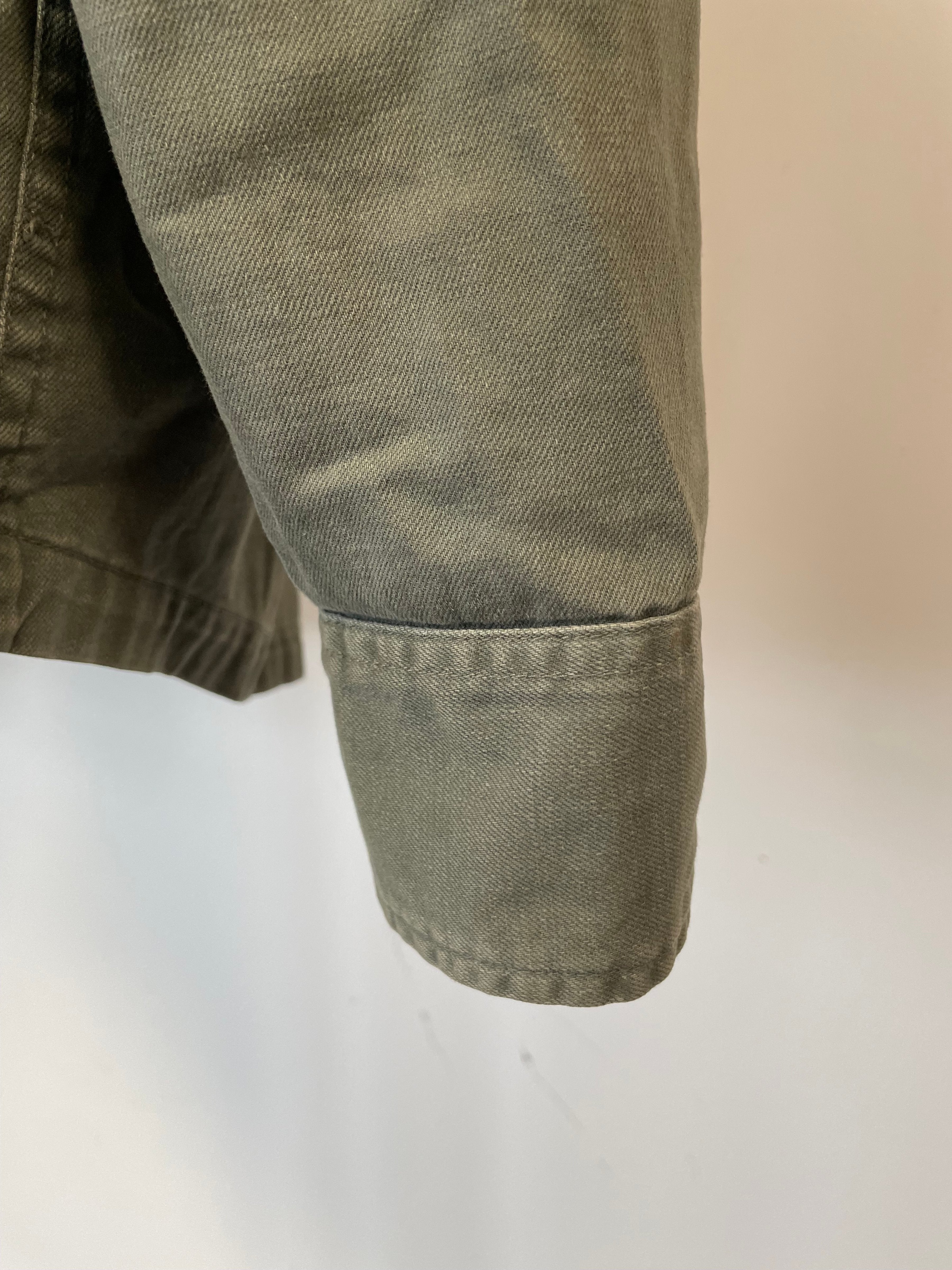 Abercrombie & Fitch Utility Jacke Grün M Baumwolle guter Zustand
