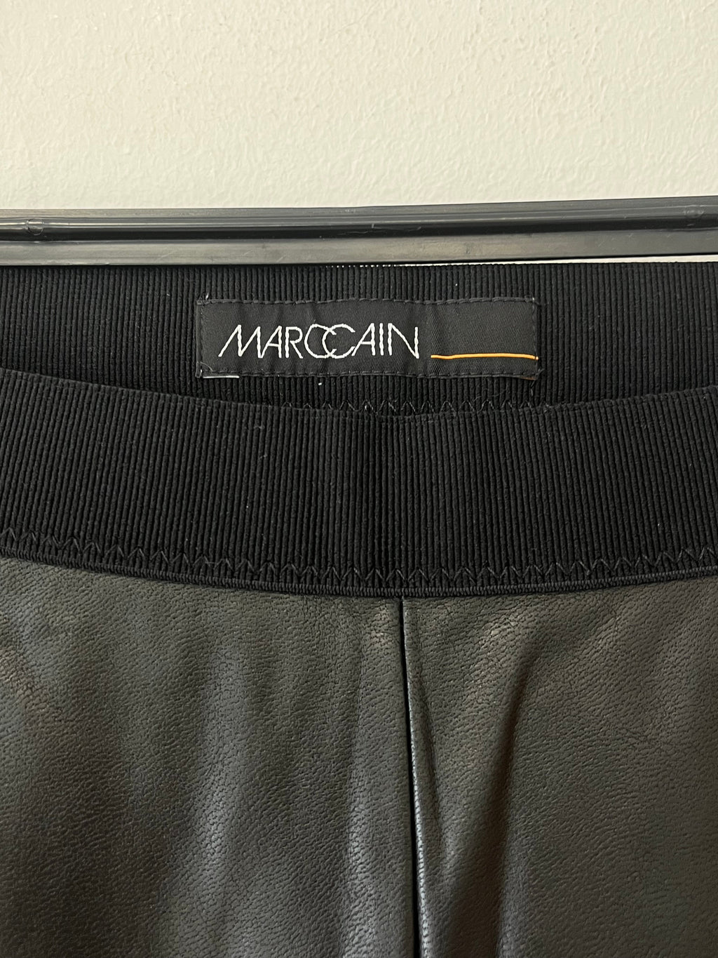 Marc Cain Sports Leggings – Kunstleder & Jersey, Schwarz, Sehr Gut