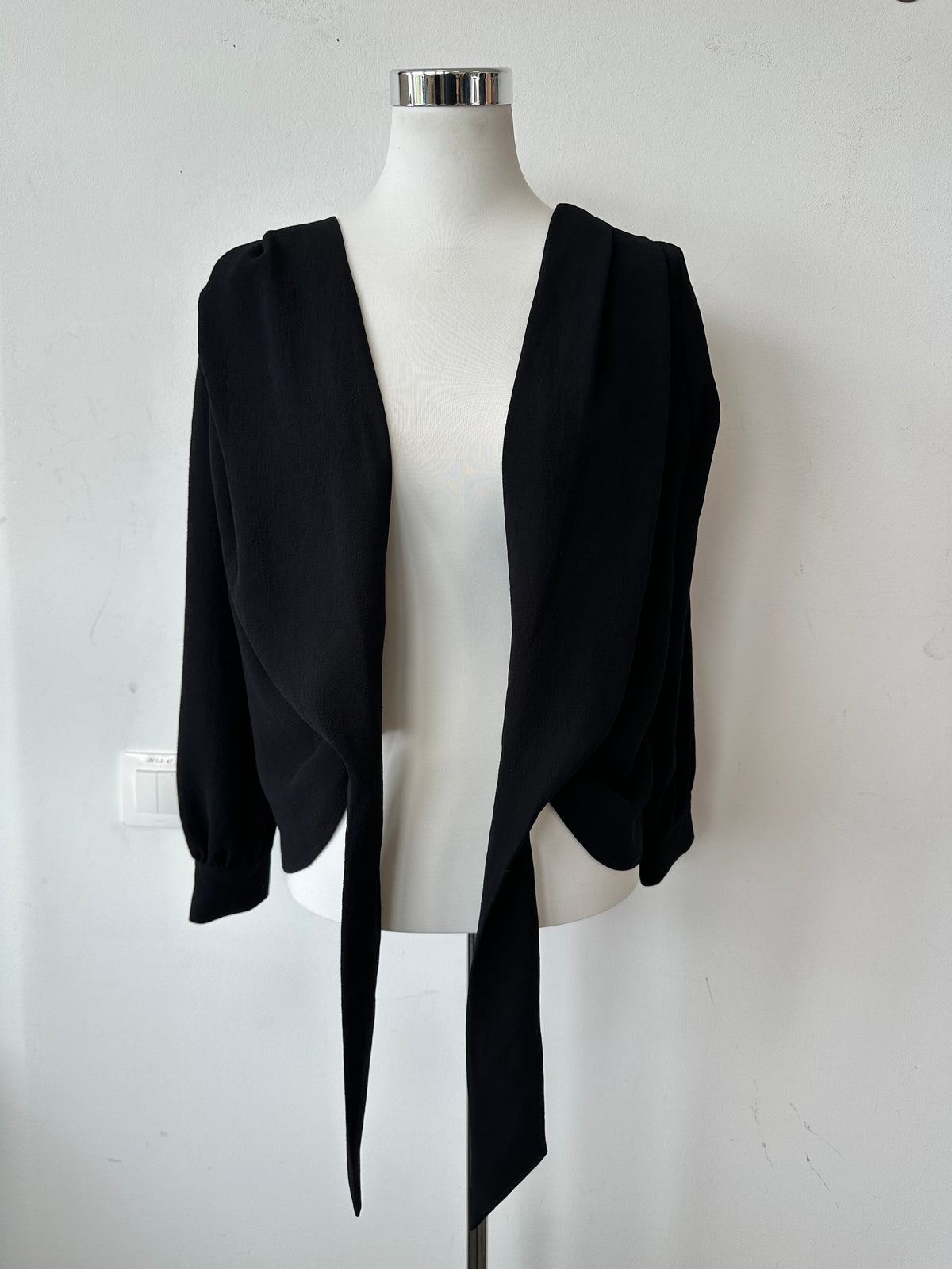 Ba&sh Tie-Front Bluse Schwarz, Gr. 1, Sehr Gut