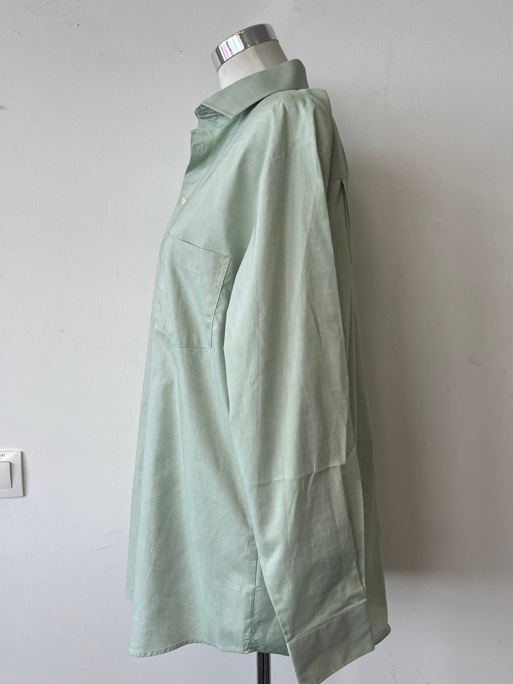 Dunmore Comfort Fit Hemd D42 Salbeigrün 100% Baumwolle Sehr Gut