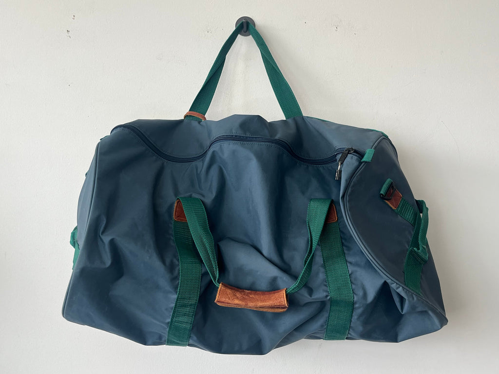 BREE Large Nylon Duffel Bag Petrol/Green, Good Condition, 70x63x25cm